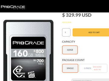 プログレードデジタル、CFexpress Type A＋SD UHS-IIに両対応した