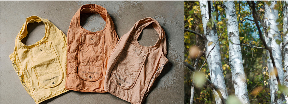 DEAN & DELUCA「天然染めショッピングバッグ 葡萄」発売。果皮を再利用