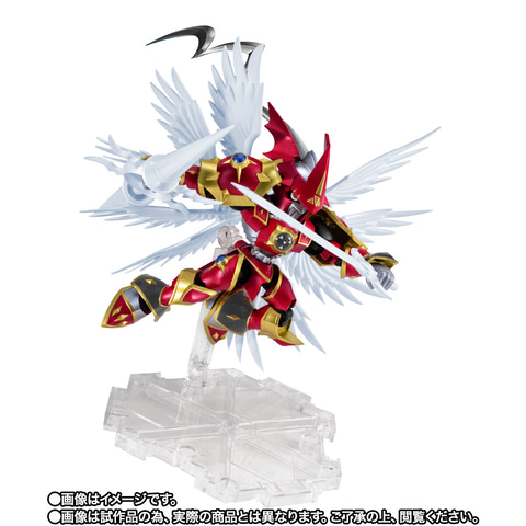 紅蓮の鎧と翼を備えたデュークモン。「NXEDGE STYLE [DIGIMON UNIT