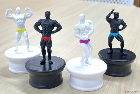 マッスルプラス」監修のガチャ商品「筋肉紳士集団ALLOUT マッチョ