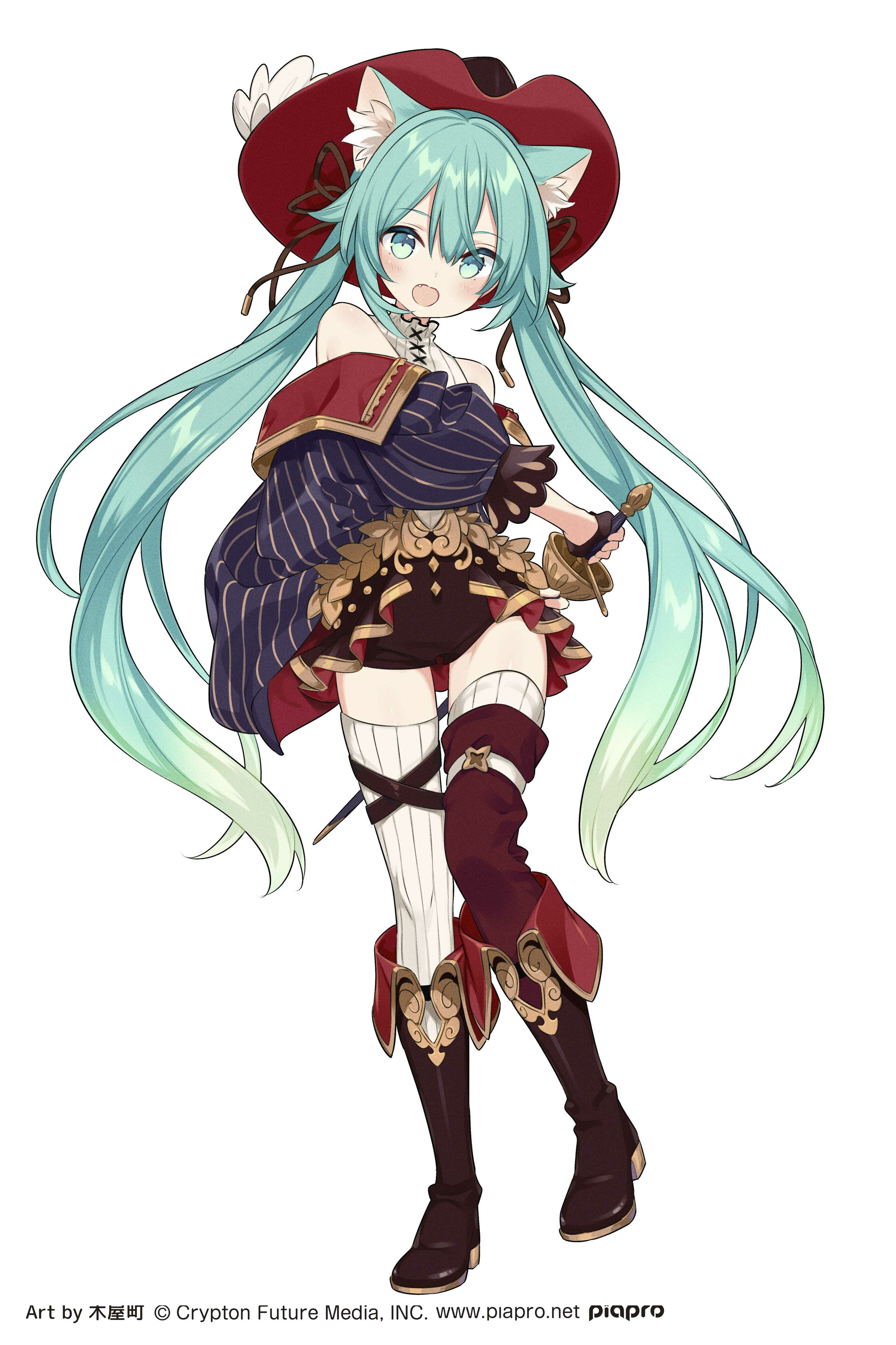 猫耳と長靴がチャーミングなプライズフィギュア「初音ミク Wonderland