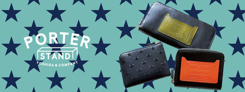 PORTER、特殊プリントによる立体的な星柄とロゴが入ったウォレット