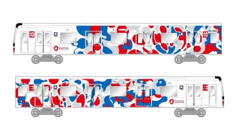ミャクミャクデザインの万博列車、大阪の鉄道各社が運行 - Impress Watch