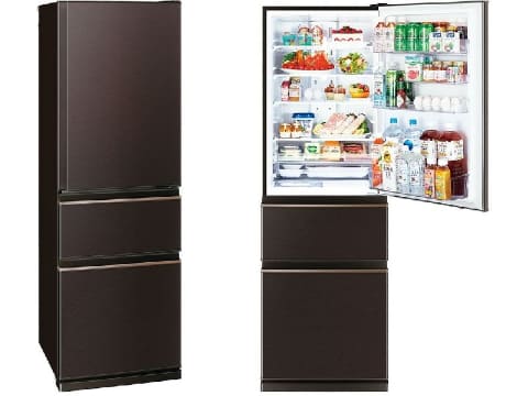 三菱電機 冷凍冷蔵庫 MR-CX33C 三菱電機 MR-CX33C-BR [グロッシー