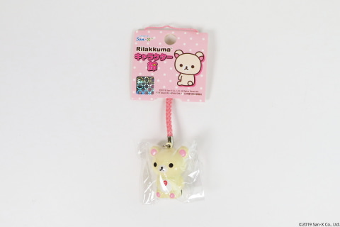 NO.3024：リラックマ キャラクター 鈴ストラップ コリラックマ