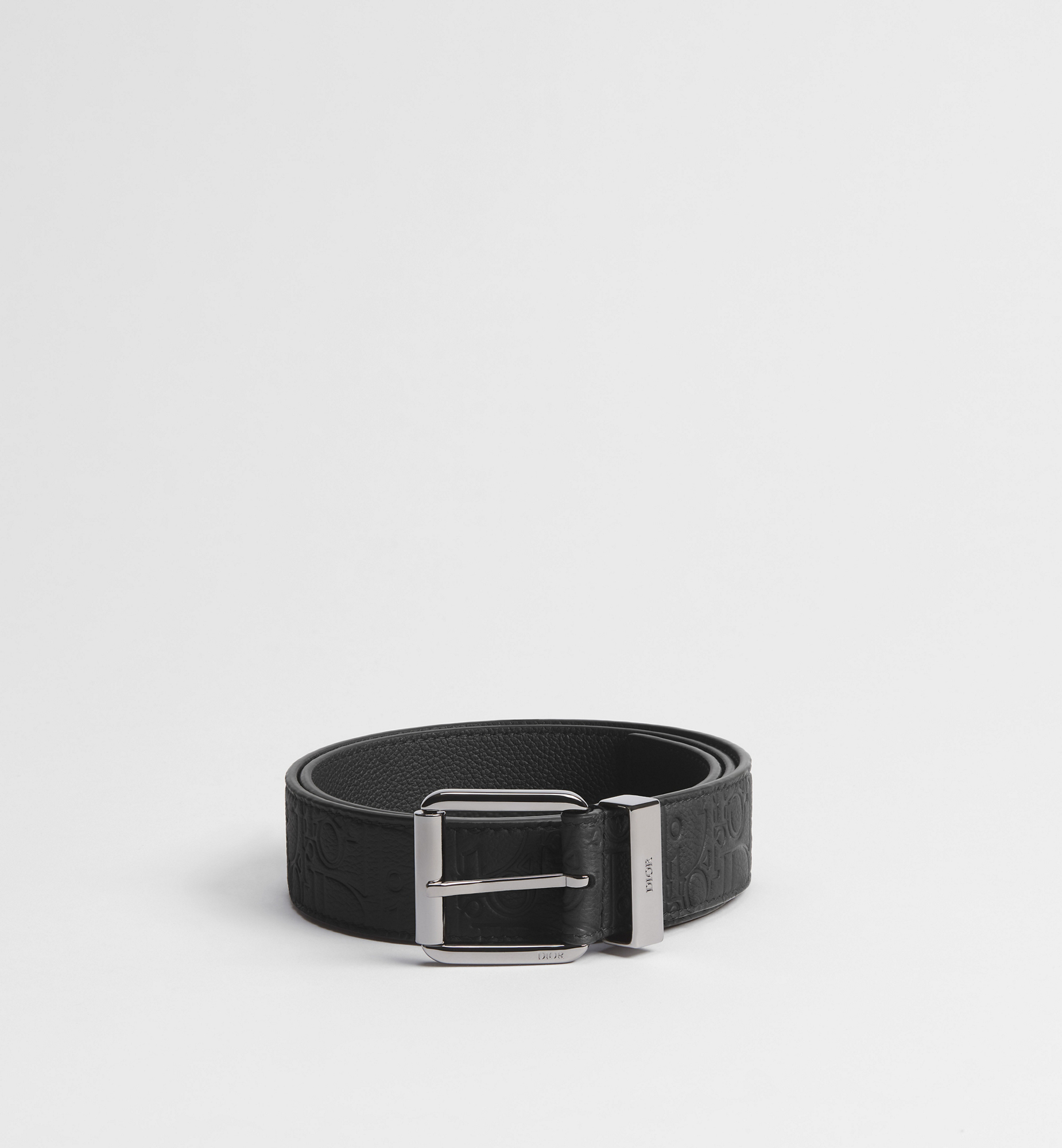 Belt Black Dior Gravity Leather, 35 MM | DIOR