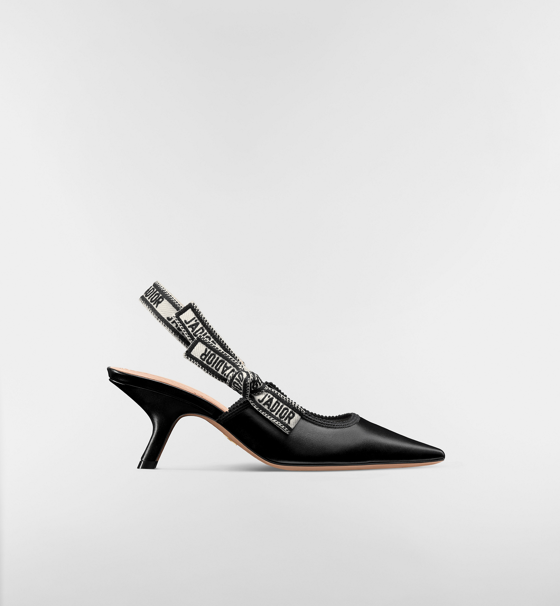J'Adior Slingback Pump Black Calfskin | DIOR