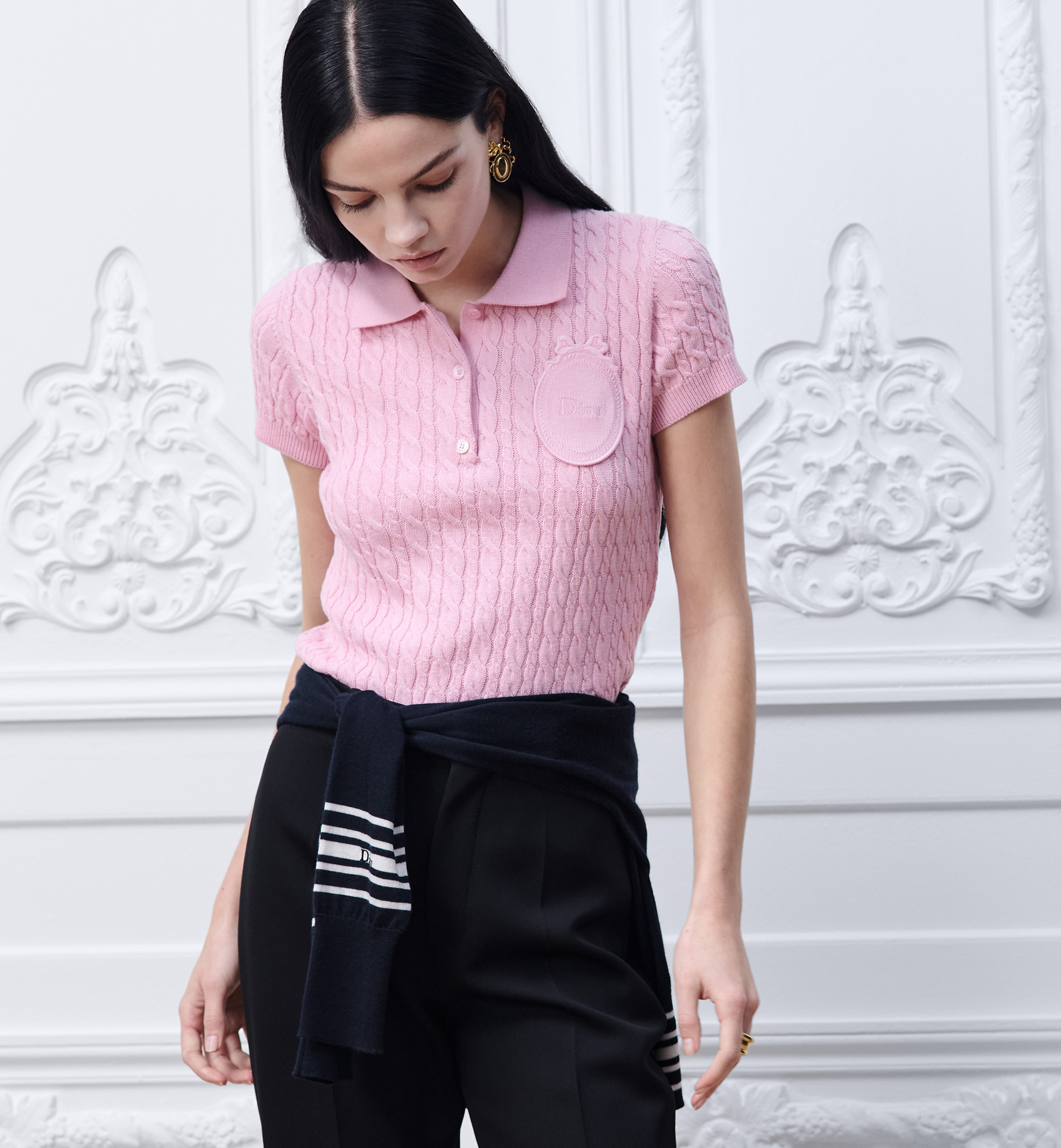 DIOR | Dior Médaillon ショートスリーブ セーター コットン & ウール