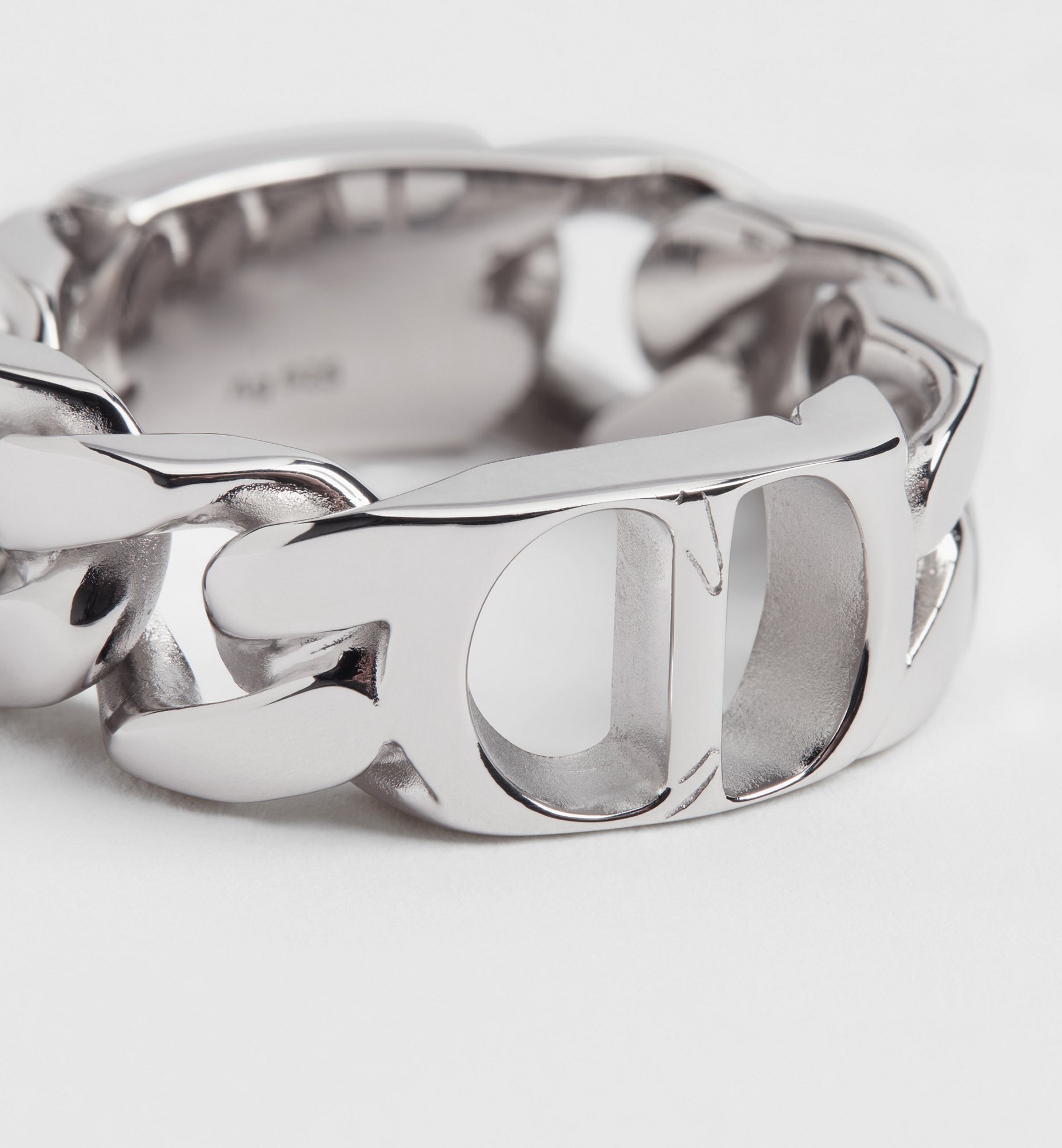 CD Icon Chain Link Ring Silver | DIOR