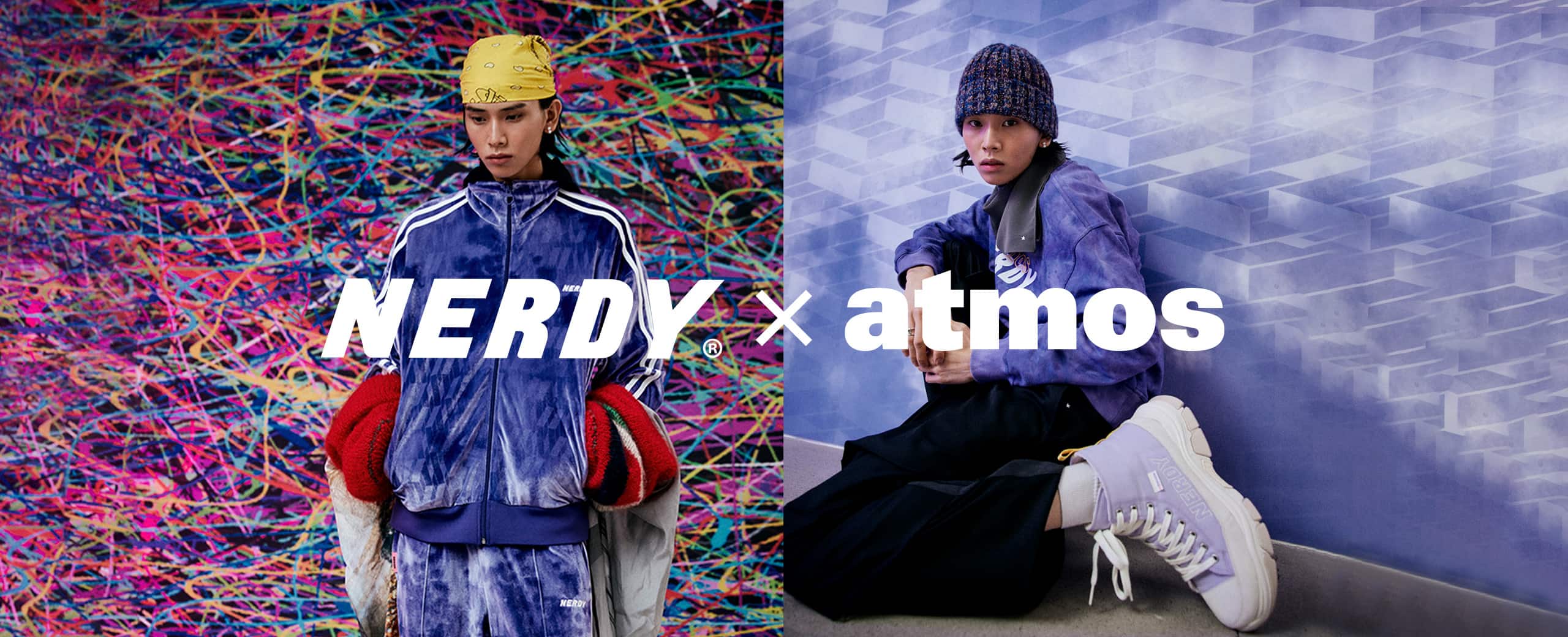 NERDY x atmos pink Fleece Zelig Canvas MINT（ノルディー x アトモス