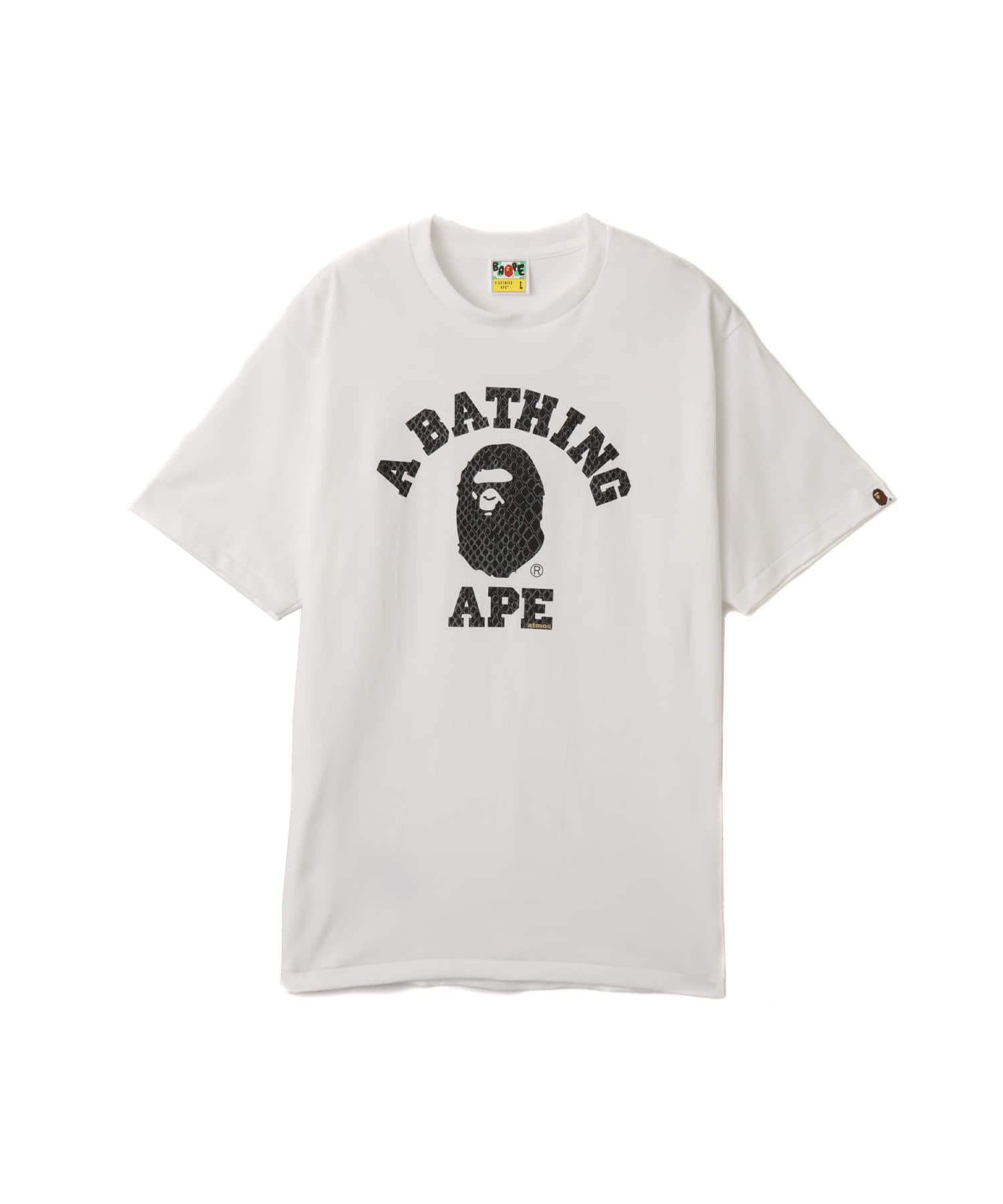 A BATHING APE G-SNK COLLEGE TEE WHITE（ア ベイシング エイプ G