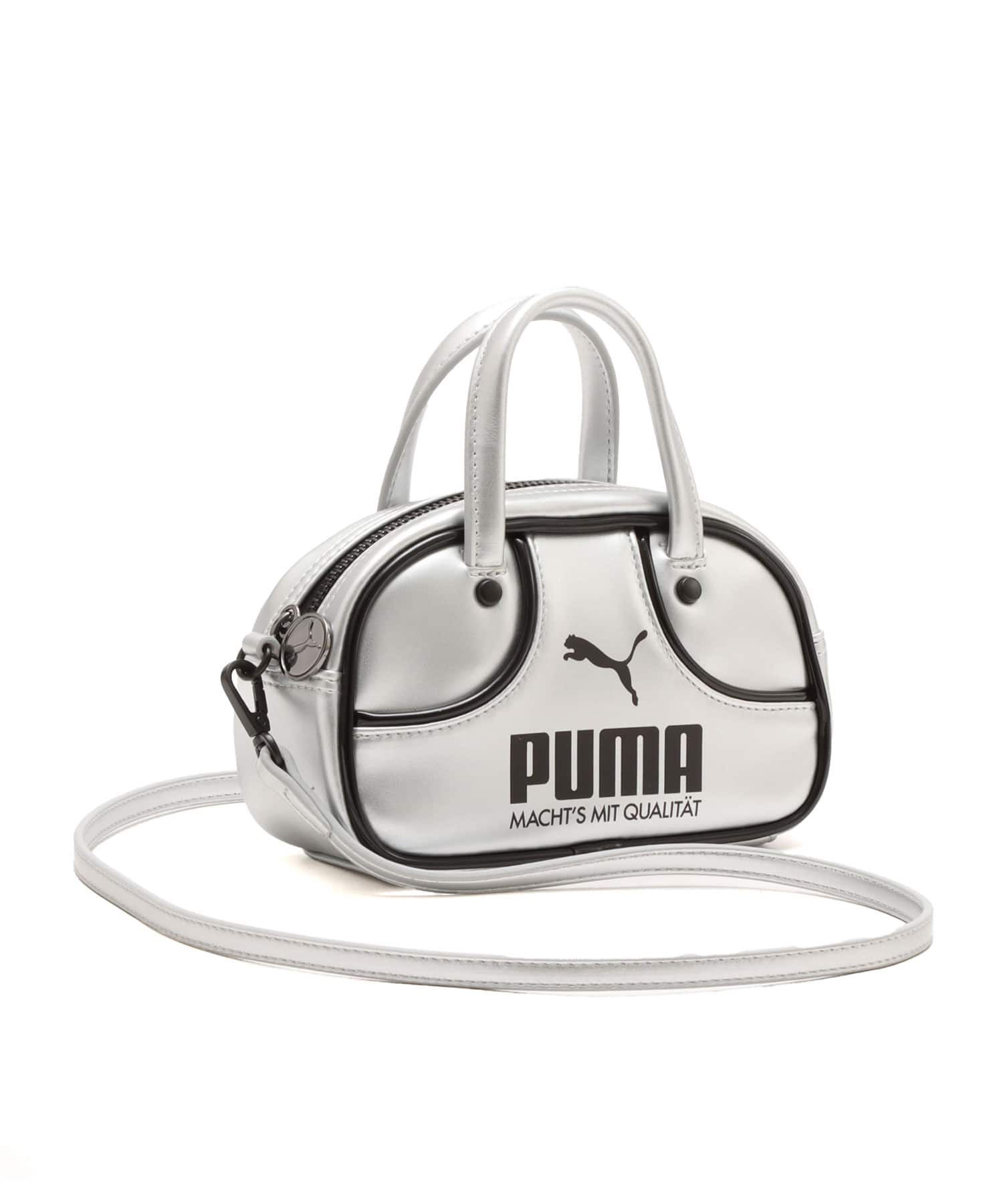 PUMA PUMA 1976 METALLIC MICRO GRIP BAG GLACIAL GRAY-PUMA BLACK