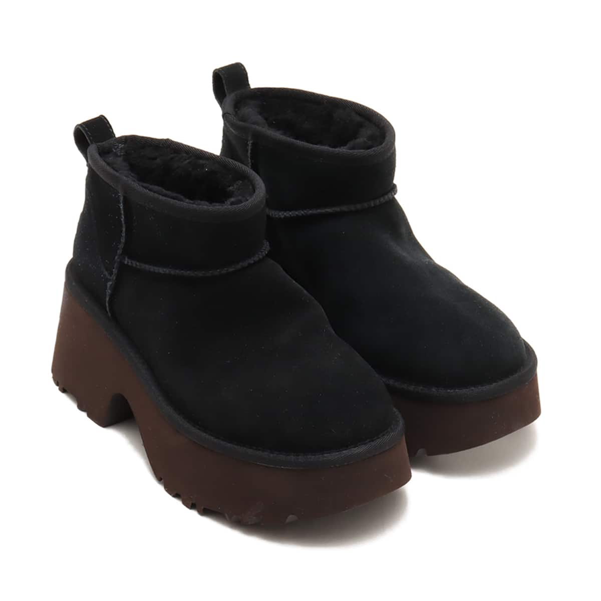 UGG W CLASSIC ULTRA MINI NEW HEIGHTS BLACK （アグ クラシック