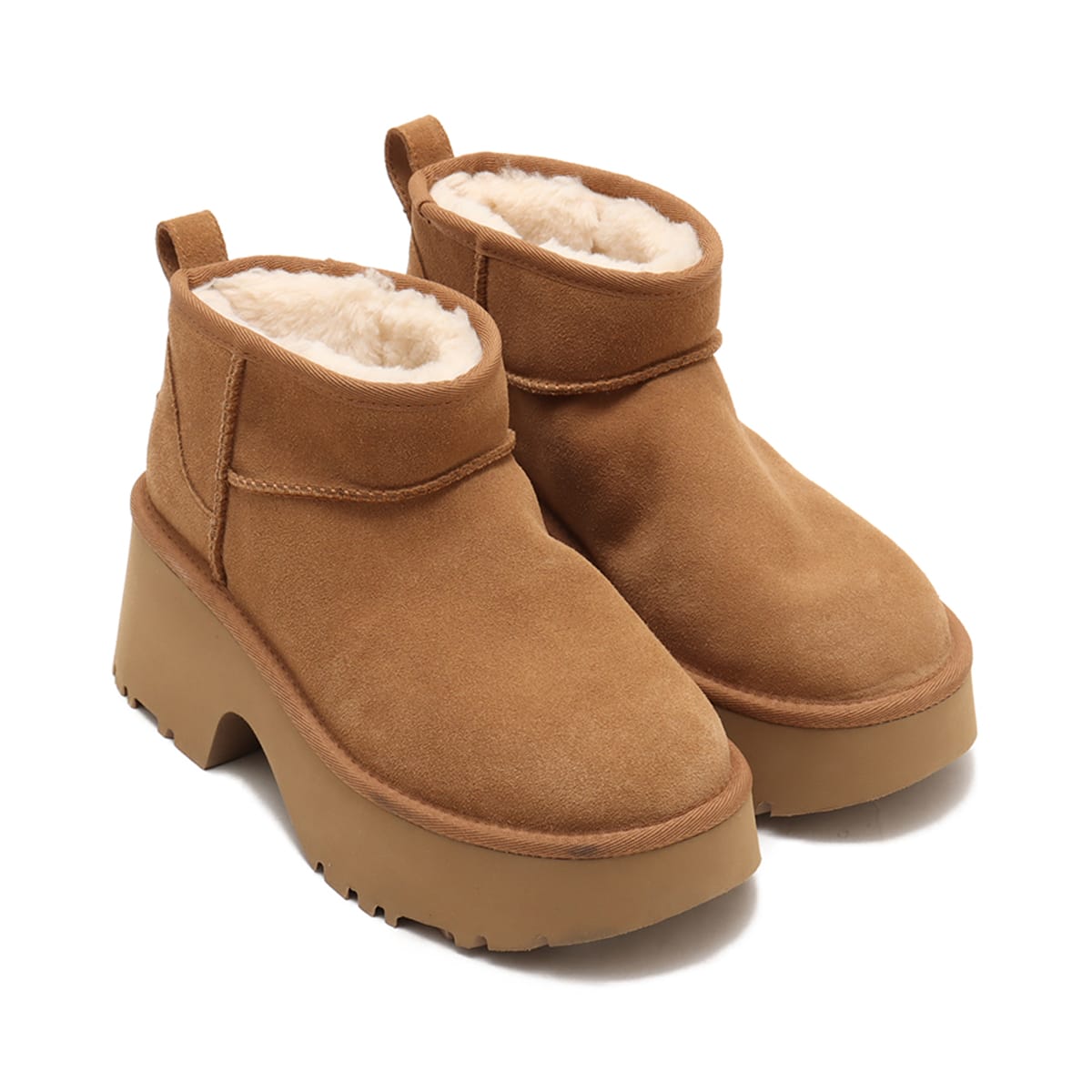 UGG W CLASSIC ULTRA MINI NEW HEIGHTS CHESTNUT （アグ クラシック