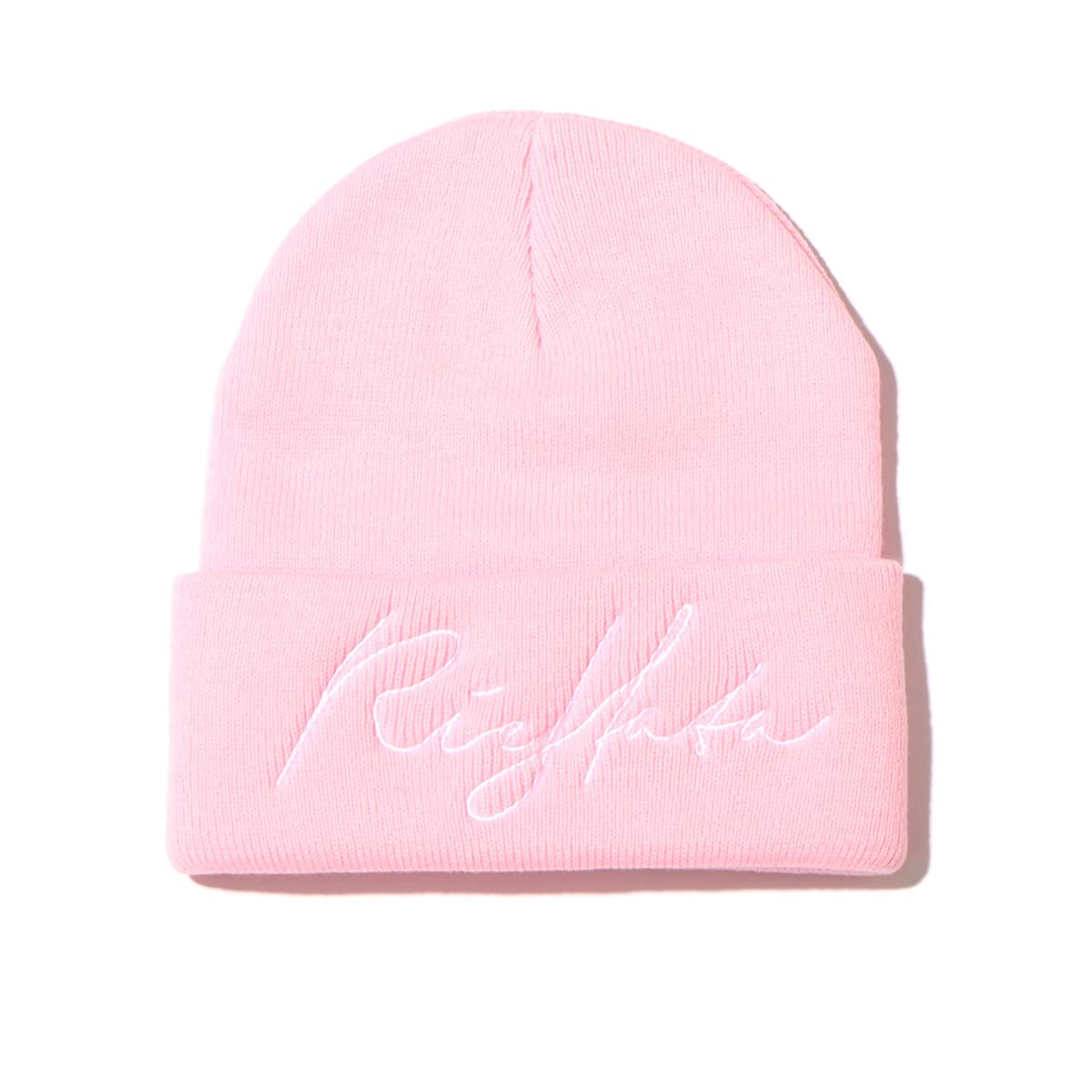 atmos pink RIEHATA × atmospink ロゴ刺繍 ニット帽 PINK （アトモス