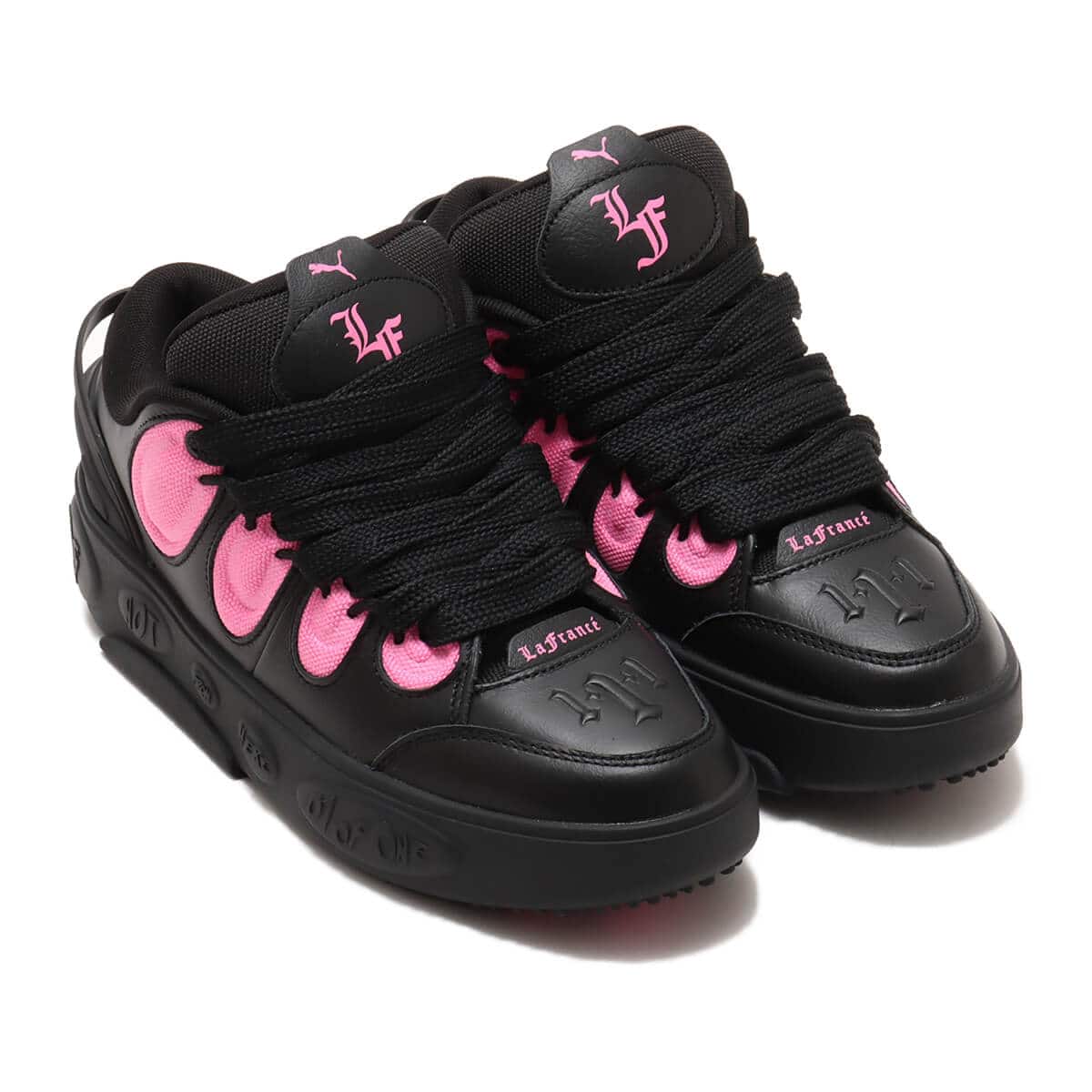 PUMA LA FRANCE UNTOUCHABLE PUMA BLACK-GLOWING PINK（プーマ ラ