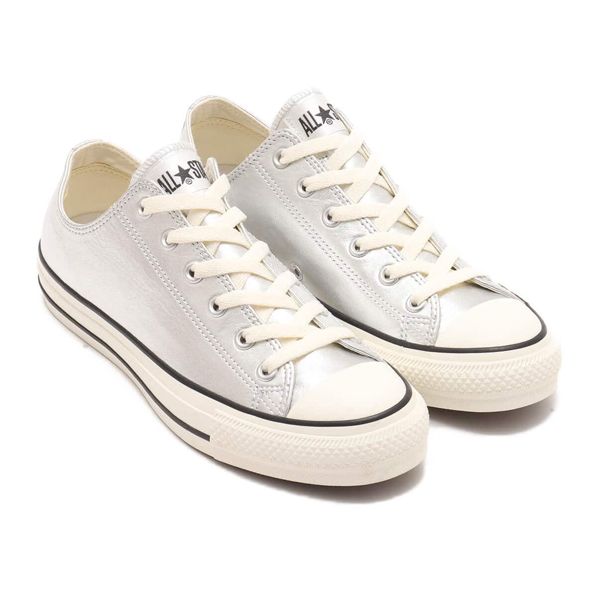 CONVERSE LEATHER ALL STAR(R) OX SILVER （コンバース レザー