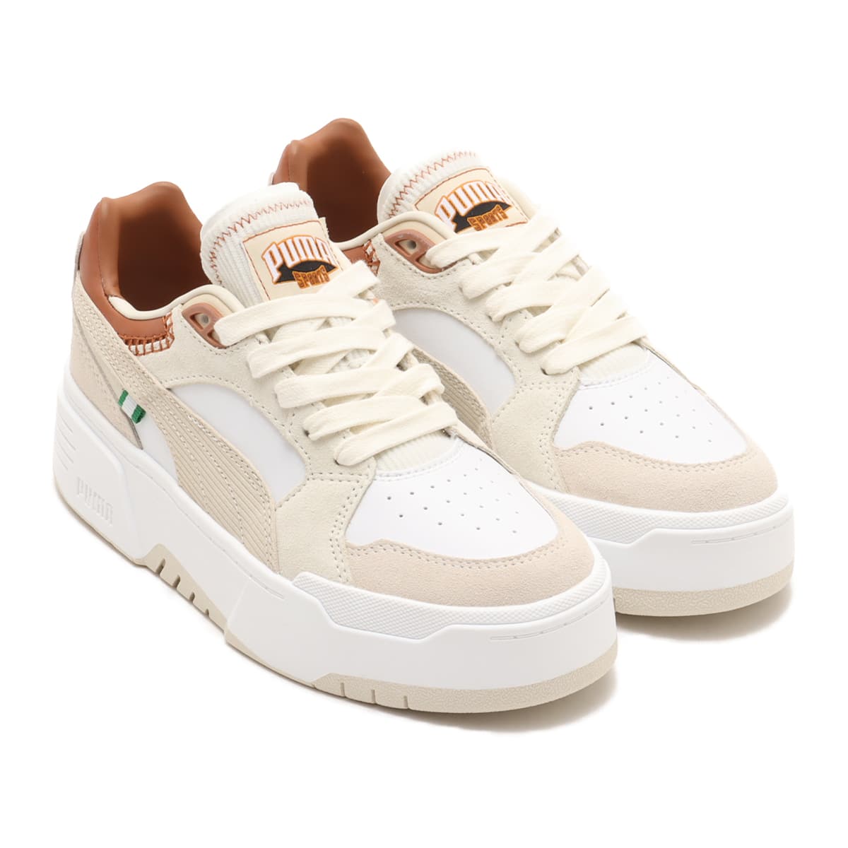 PUMA CA. FLYZ FOR THE FANBASE WNS PUMA WHITE-ALPINE SNOW（プーマ