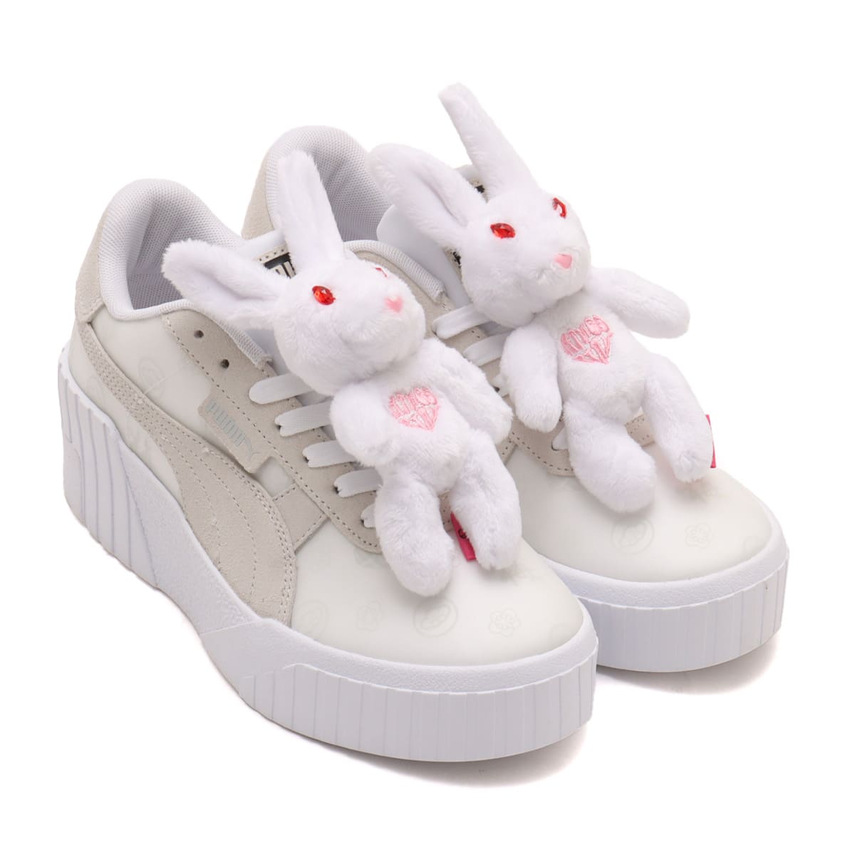 PUMA CALI WEDGE TRANSPARENT FR2 PUMA WHITE-VAPOR GRAY-SMOKEY