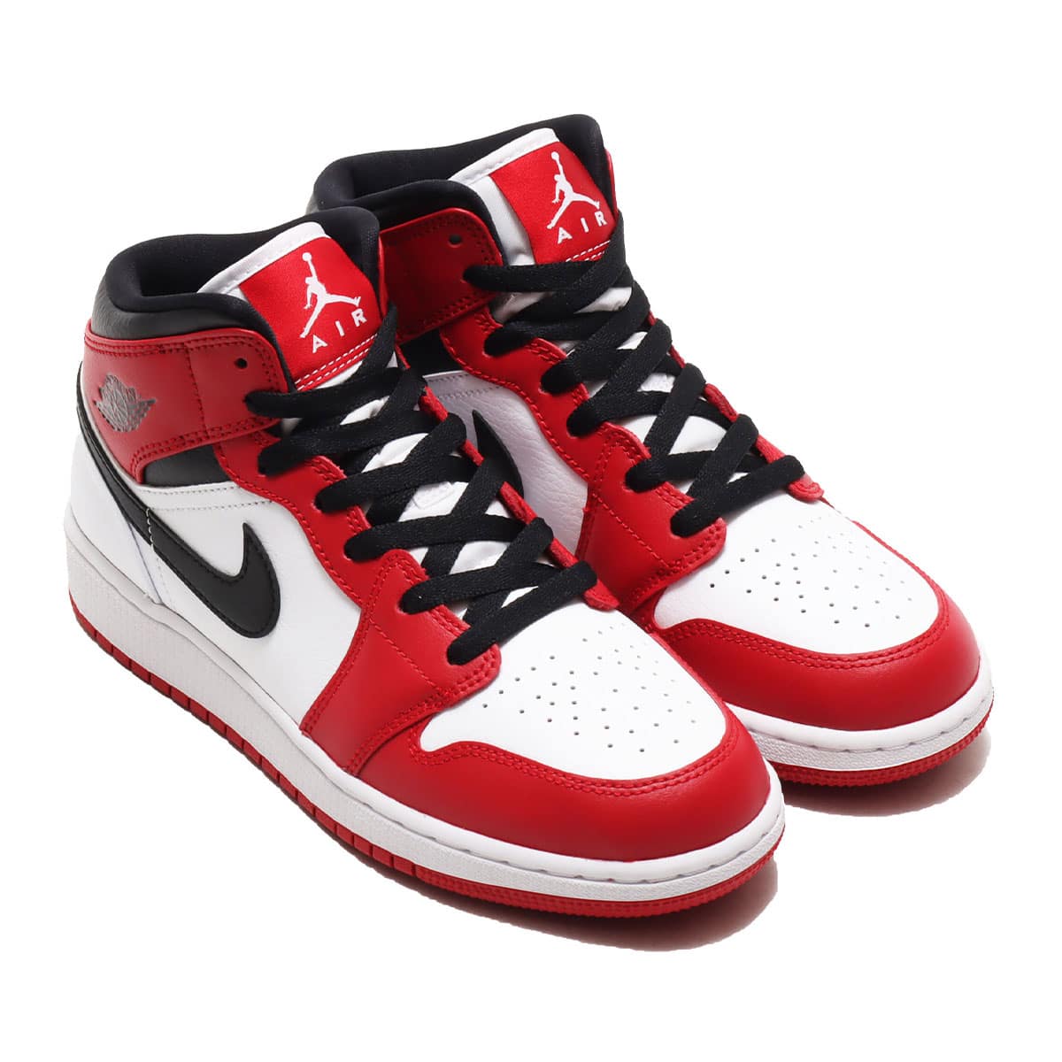 JORDAN BRAND AIR JORDAN 1 MID (GS) WHITE/GYM RED-BLACK 20FA-I