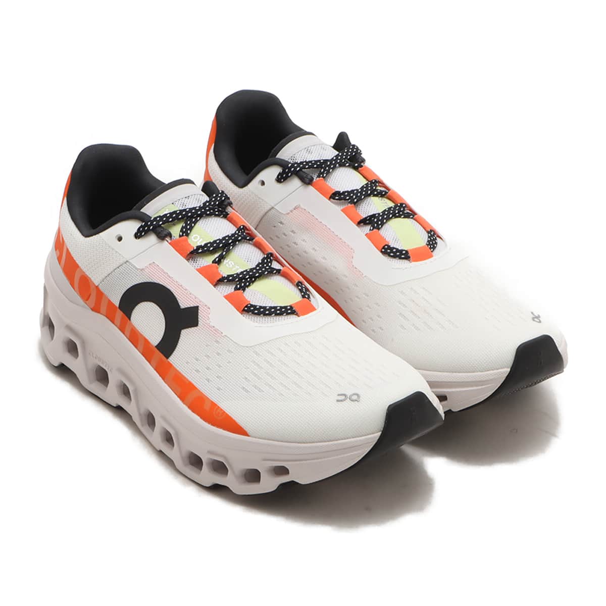 On Cloudmonster 1 Undyed-White | Flame（オン クラウドモンスター