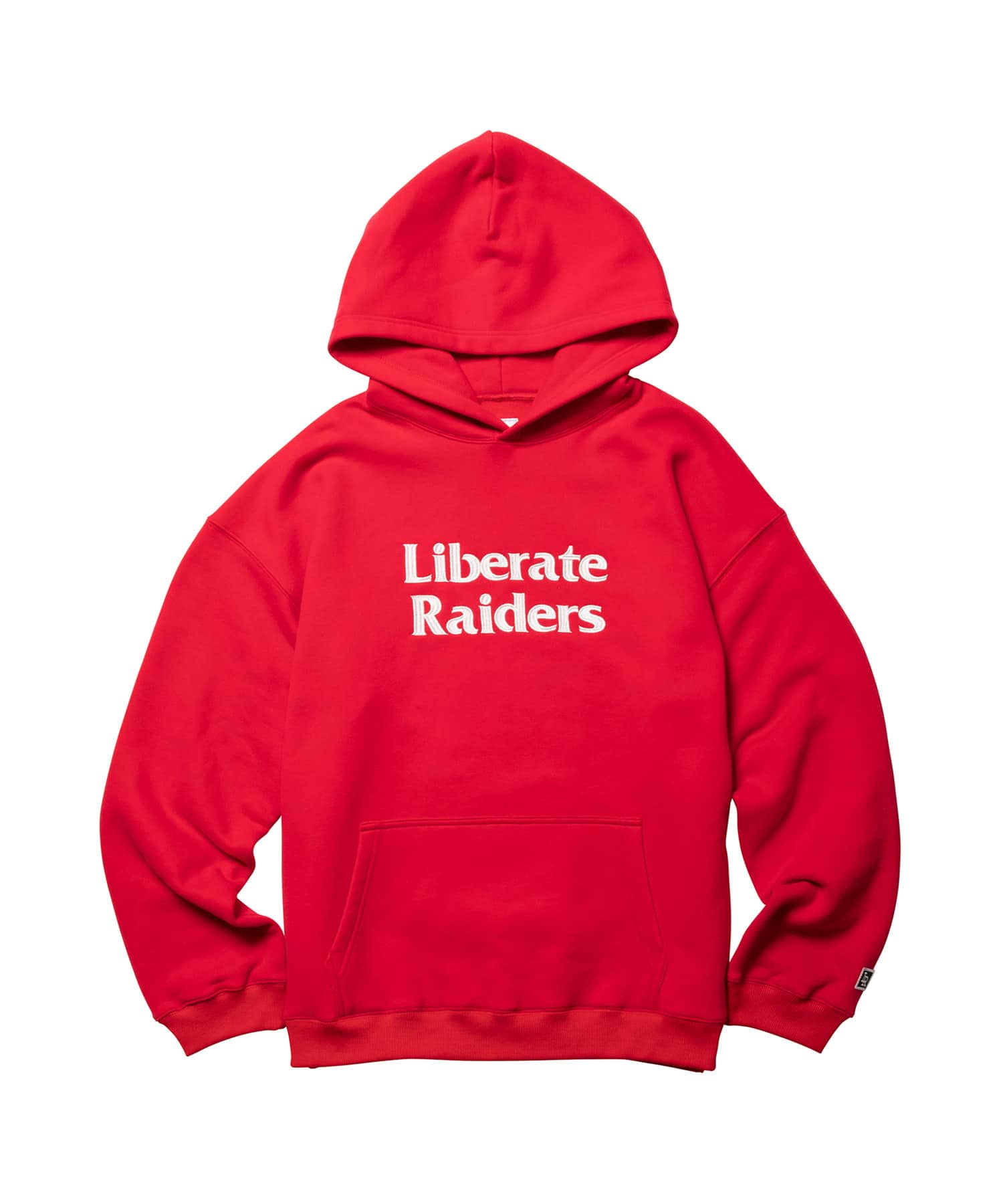 LIBERAIDERS LR EMBROIDERY HOODIE RED（リベレイダース エル アール
