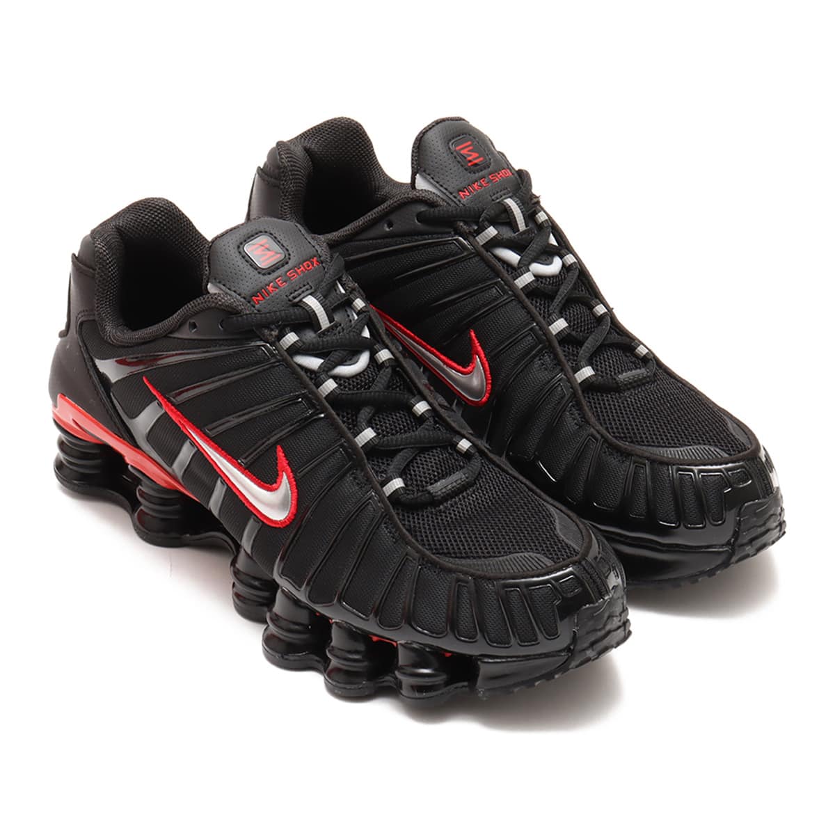 NIKE SHOX TL BLACK/METALLIC SILVER-UNIVERSITY RED （ナイキ