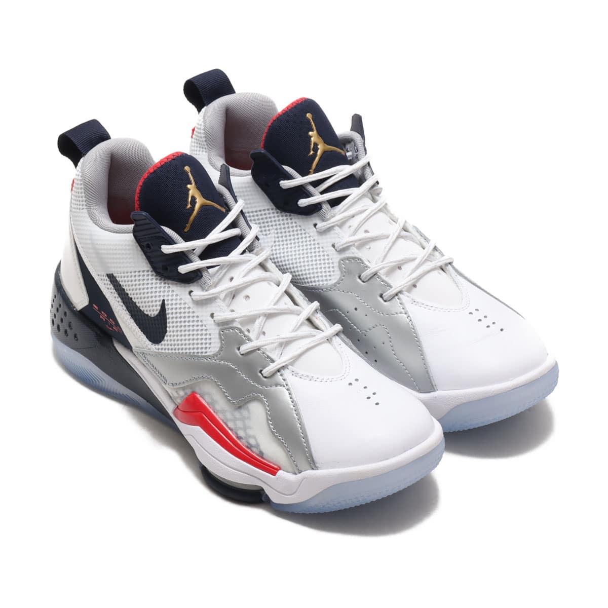JORDAN BRAND JORDAN ZOOM '92 WHITE/OBSIDIAN-TRUE RED-METALLIC