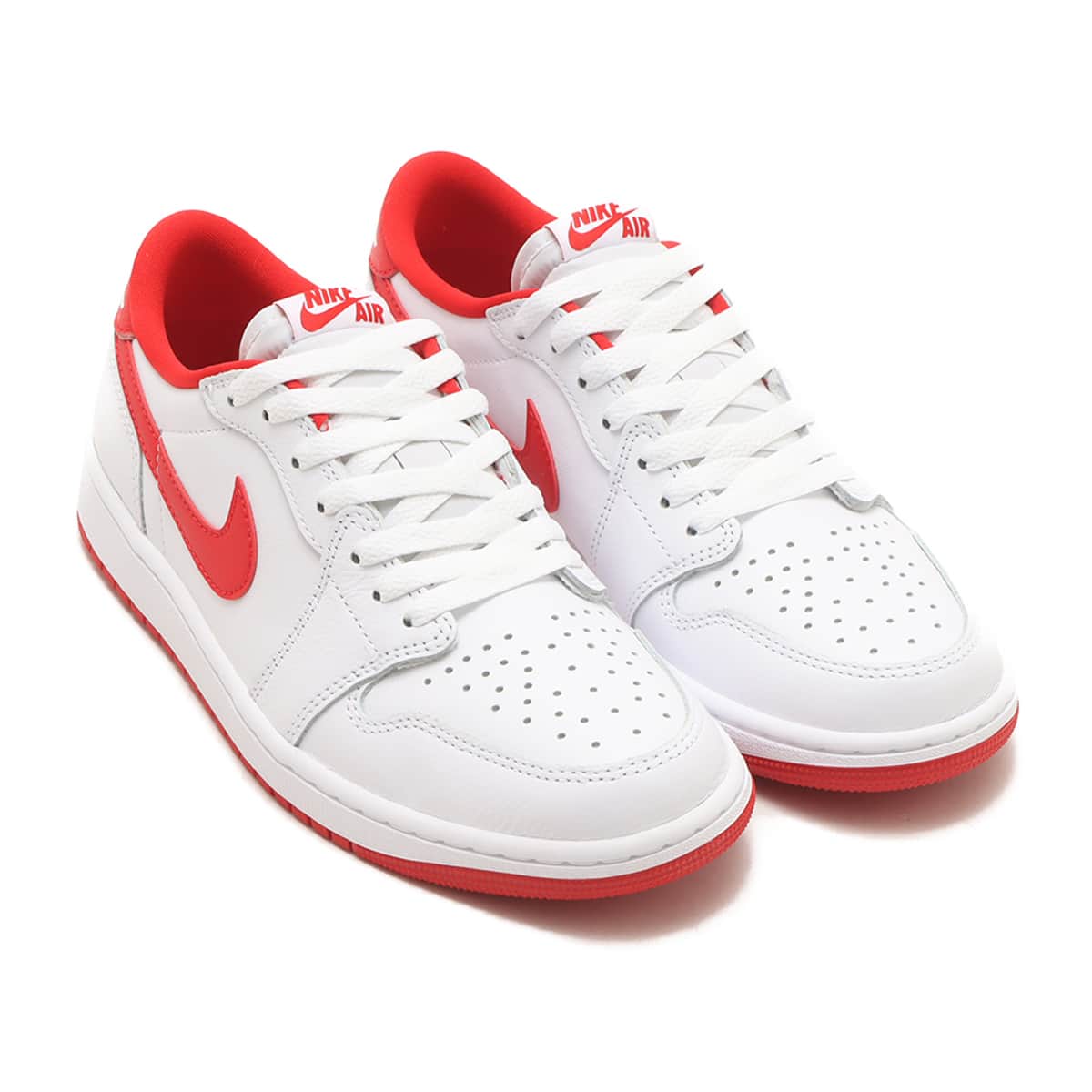 JORDAN BRAND AIR JORDAN 1 RETRO LOW OG WHITE/UNIVERSITY RED-WHITE