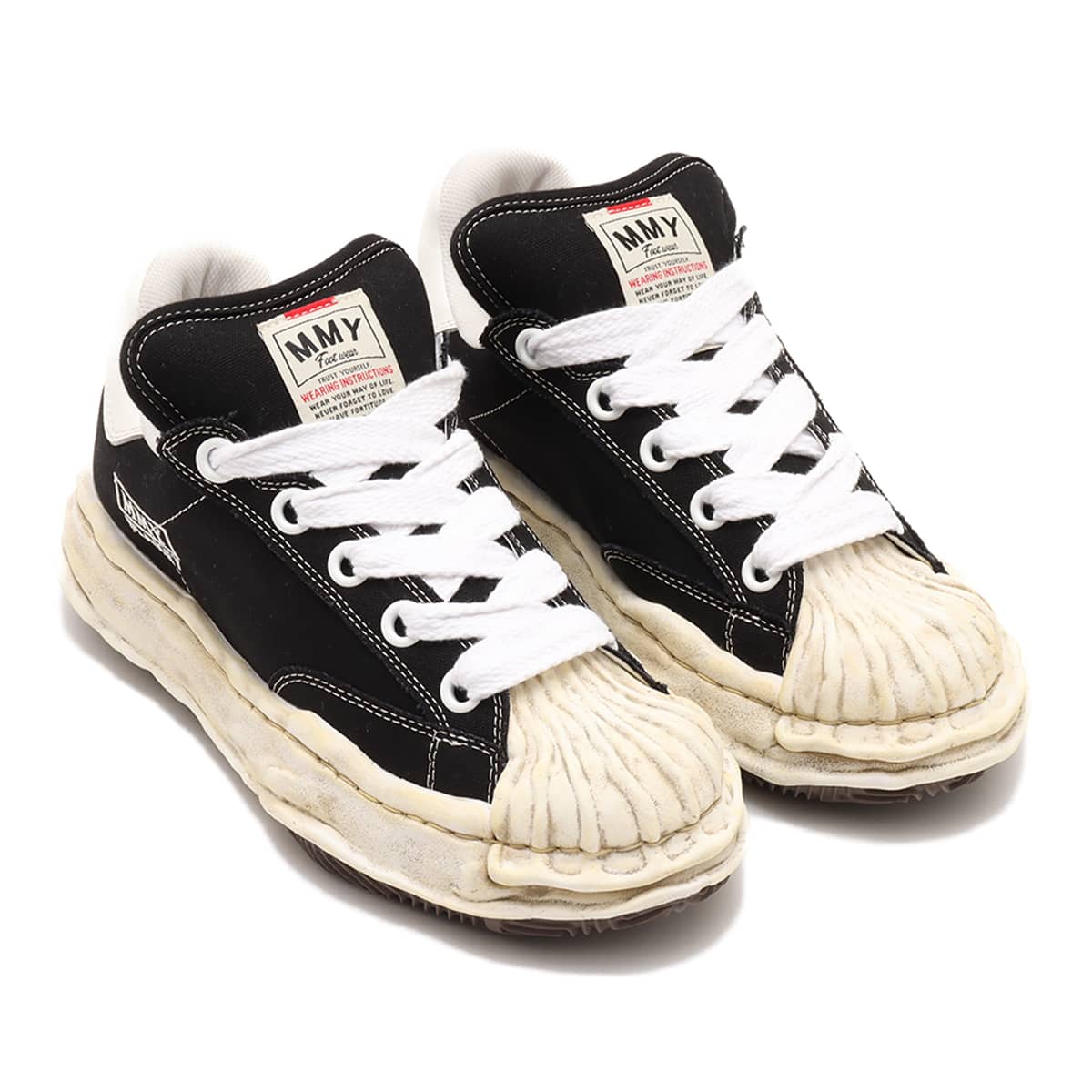 Maison MIHARA YASUHIRO BLAKEY PUF CANVAS LOW ブラック （メゾン