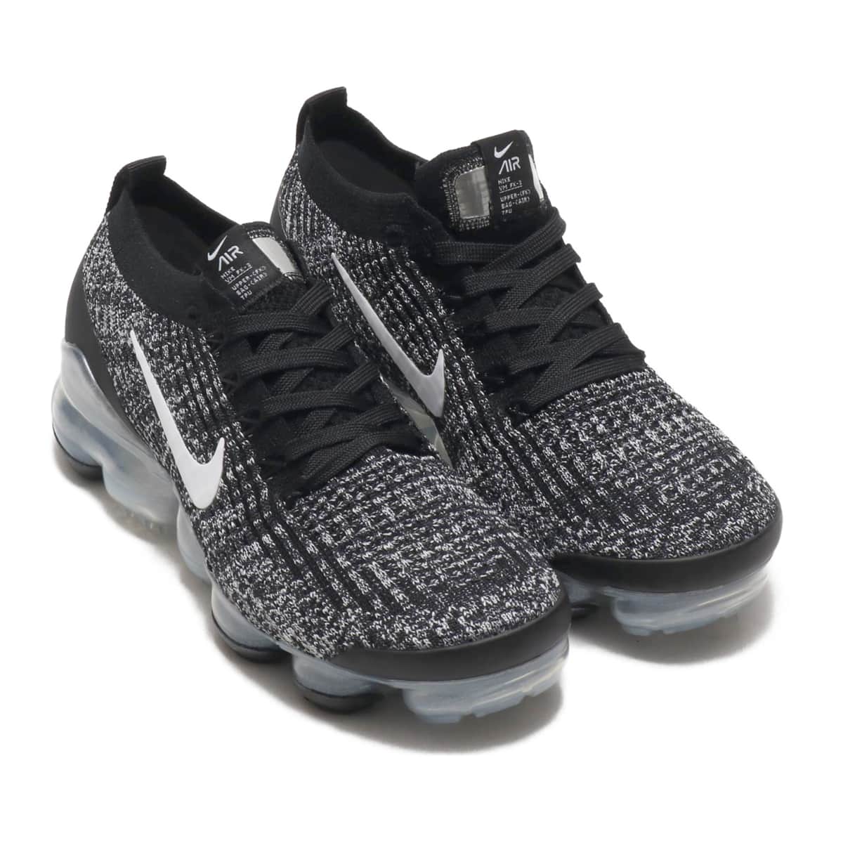 NIKE W AIR VAPORMAX FLYKNIT 3 BLACK/WHITE-MTLC SILVER 19SU-S