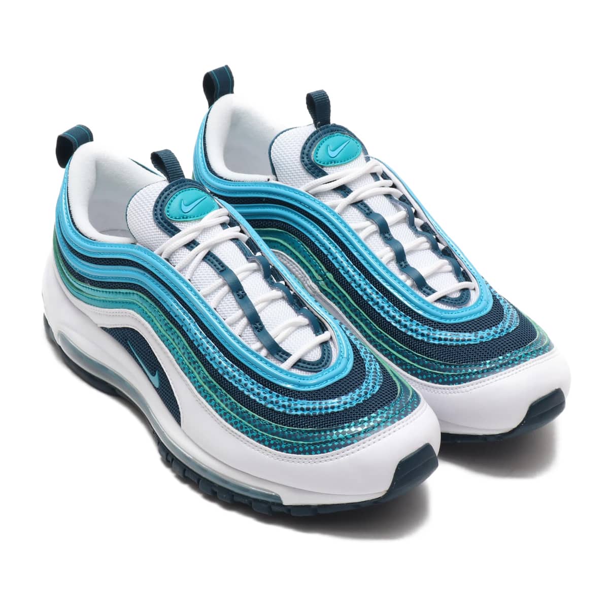 NIKE AIR MAX 97 SE WHITE/SPRT TEAL-NGHTSHD-BL FRY 19SU-S（ナイキ