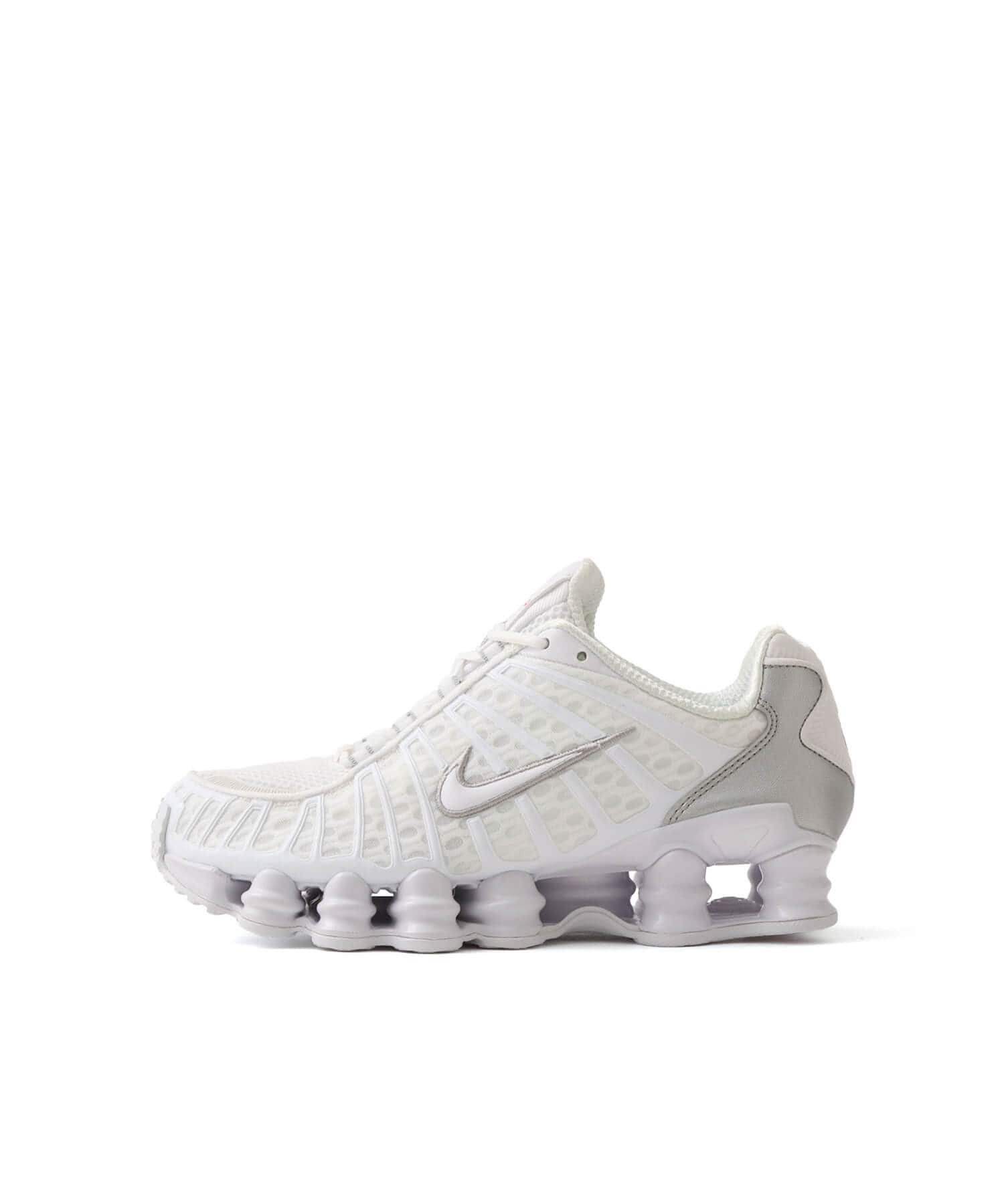 NIKE SHOX TL WHITE/WHITE-METALLIC SILVER-MAX ORANGE（ナイキ