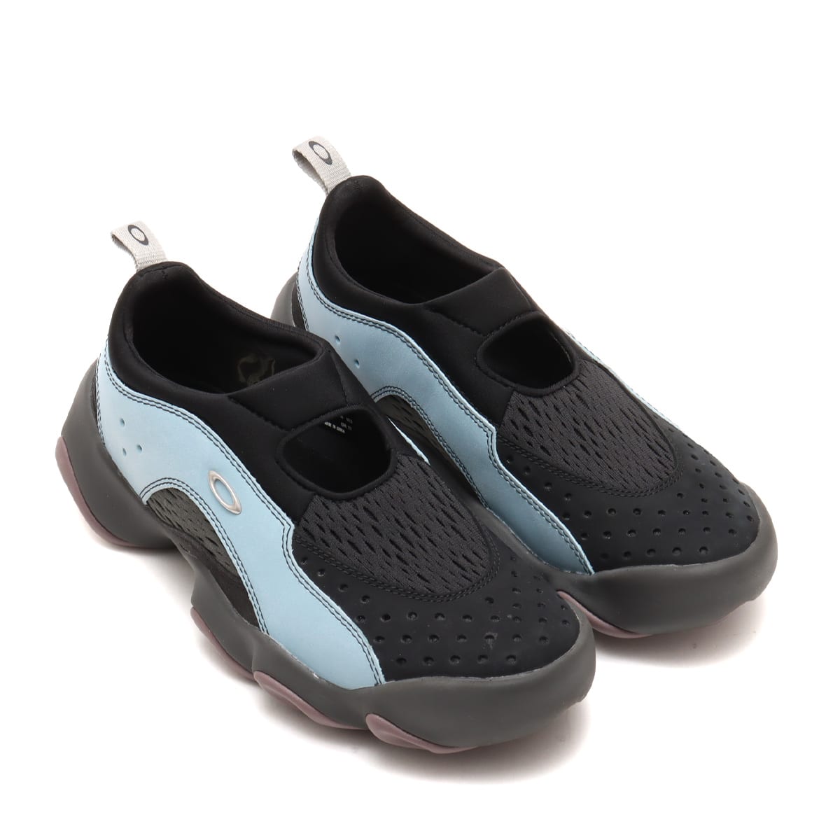 OAKLEY FACTORY TEAM SUEDE FLESH SANDAL STONE BLUE/BLACK