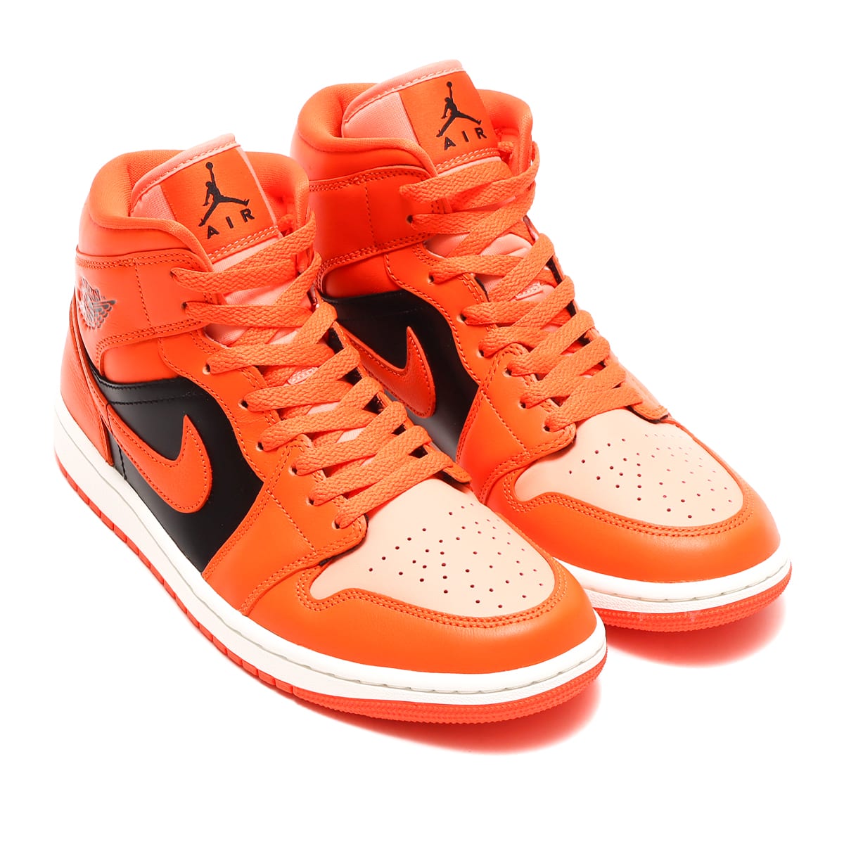 JORDAN BRAND WMNS AIR JORDAN 1 MID SE CRIMSON BLISS/RUSH ORANGE
