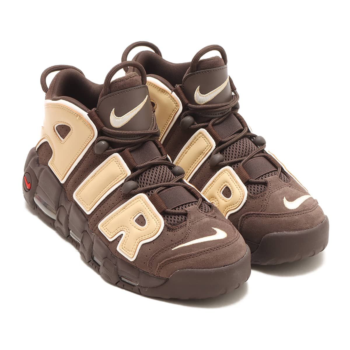 NIKE AIR MORE UPTEMPO '96 BAROQUE BROWN/SESAME-PALE IVORY（ナイキ