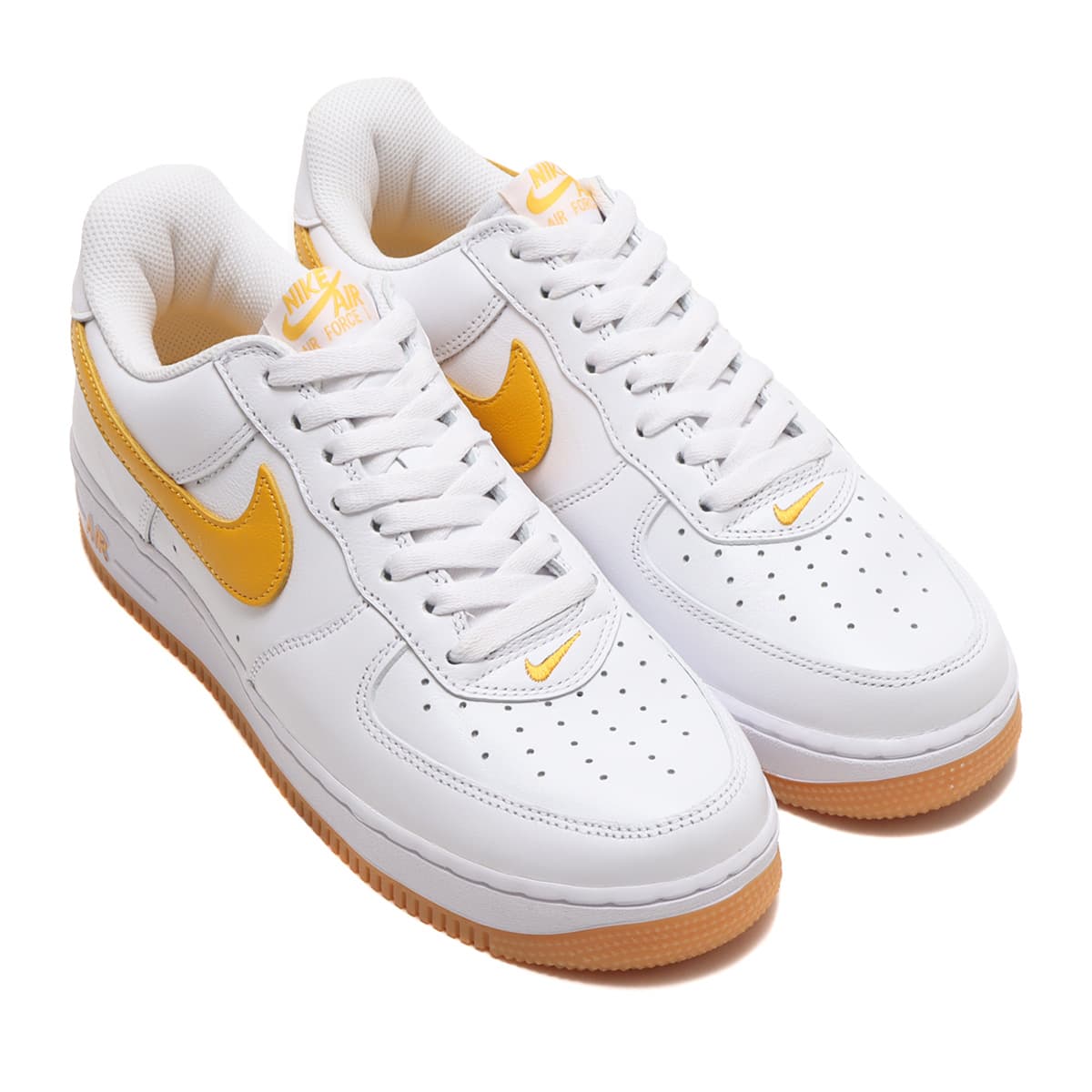 NIKE AIR FORCE 1 LOW RETRO QS WHITE/UNIVERSITY GOLD-GUM YELLOW