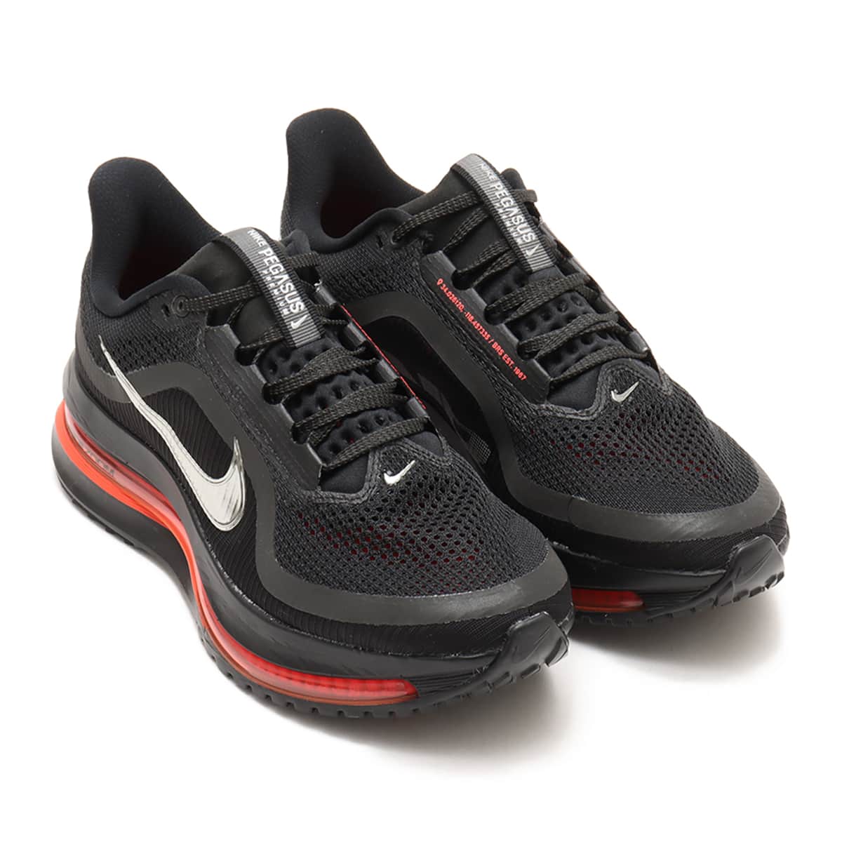 NIKE PEGASUS PREMIUM BLACK/METALLIC SILVER-BRIGHT CRIMSON（ナイキ