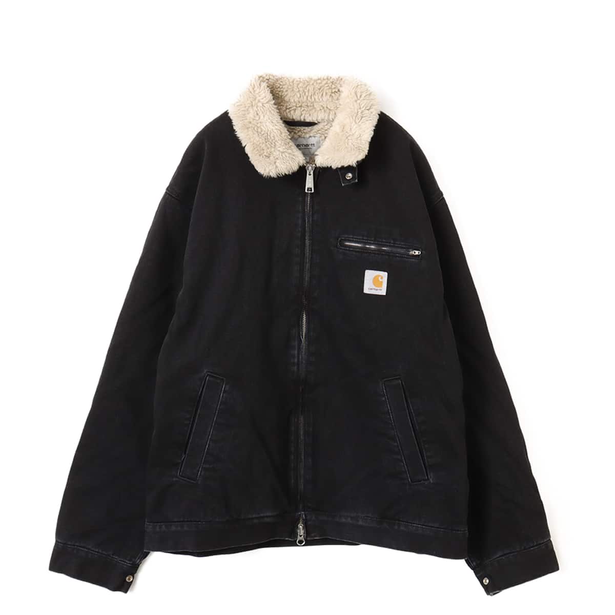 CARHARTT HERALD JACKET Black / Wall stone washed （カーハート