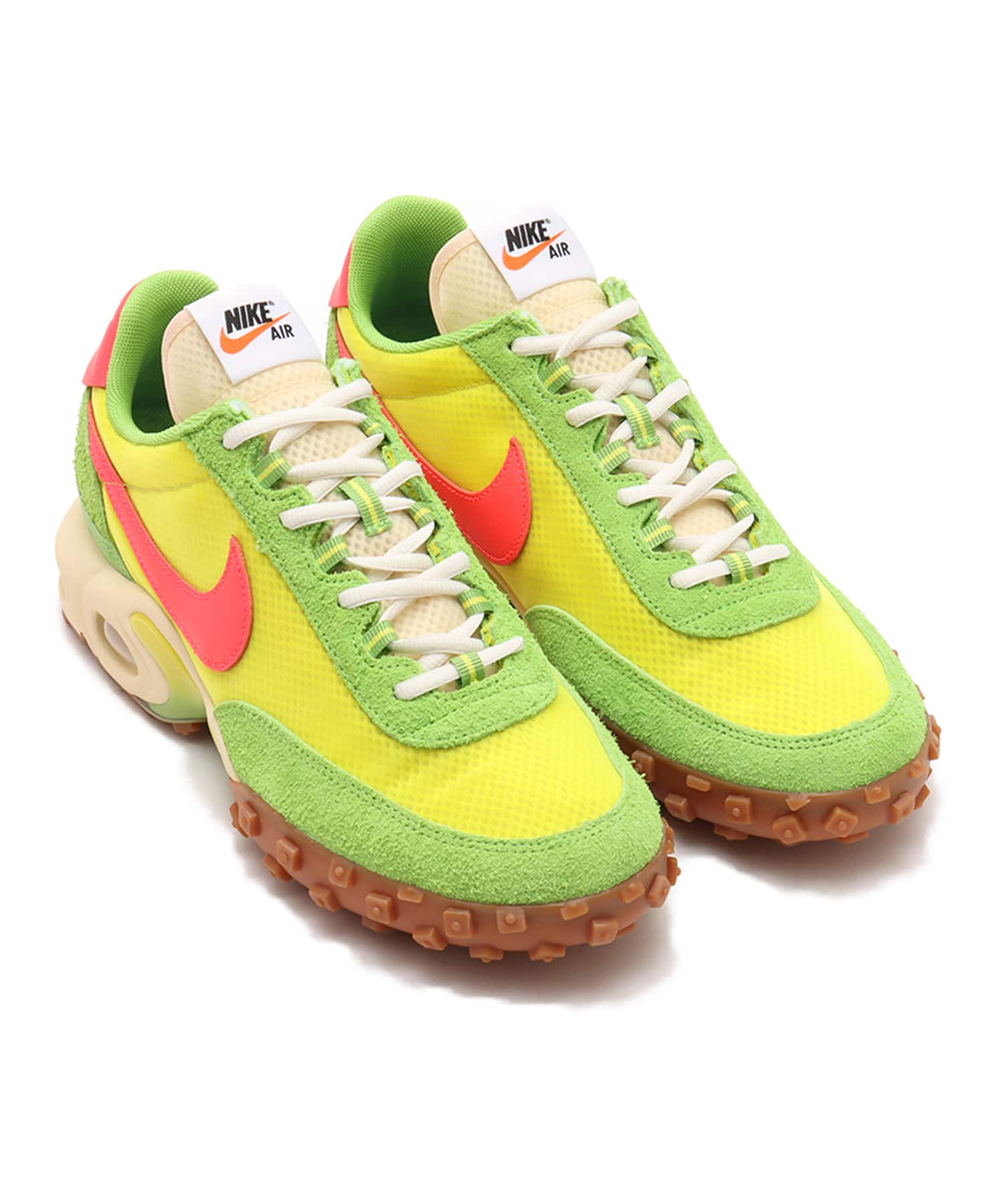 NIKE AIR MAX WAFFLE SP 2 ELECTROLIME/FLASH CRIMSON-GUM MED BROWN