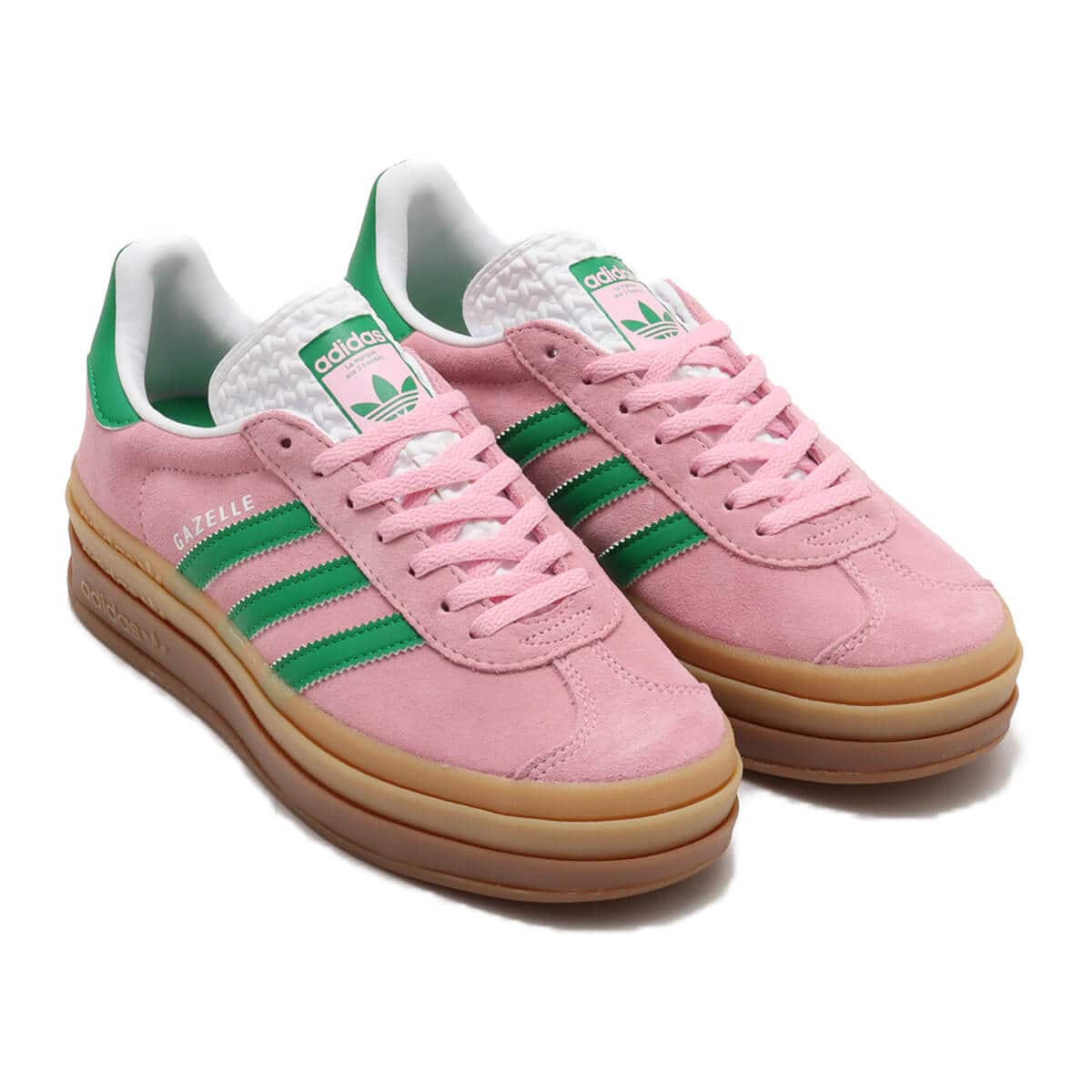 adidas GAZELLE BOLD W TRUPNK/GREEN/FTWWHT（アディダス ガゼル