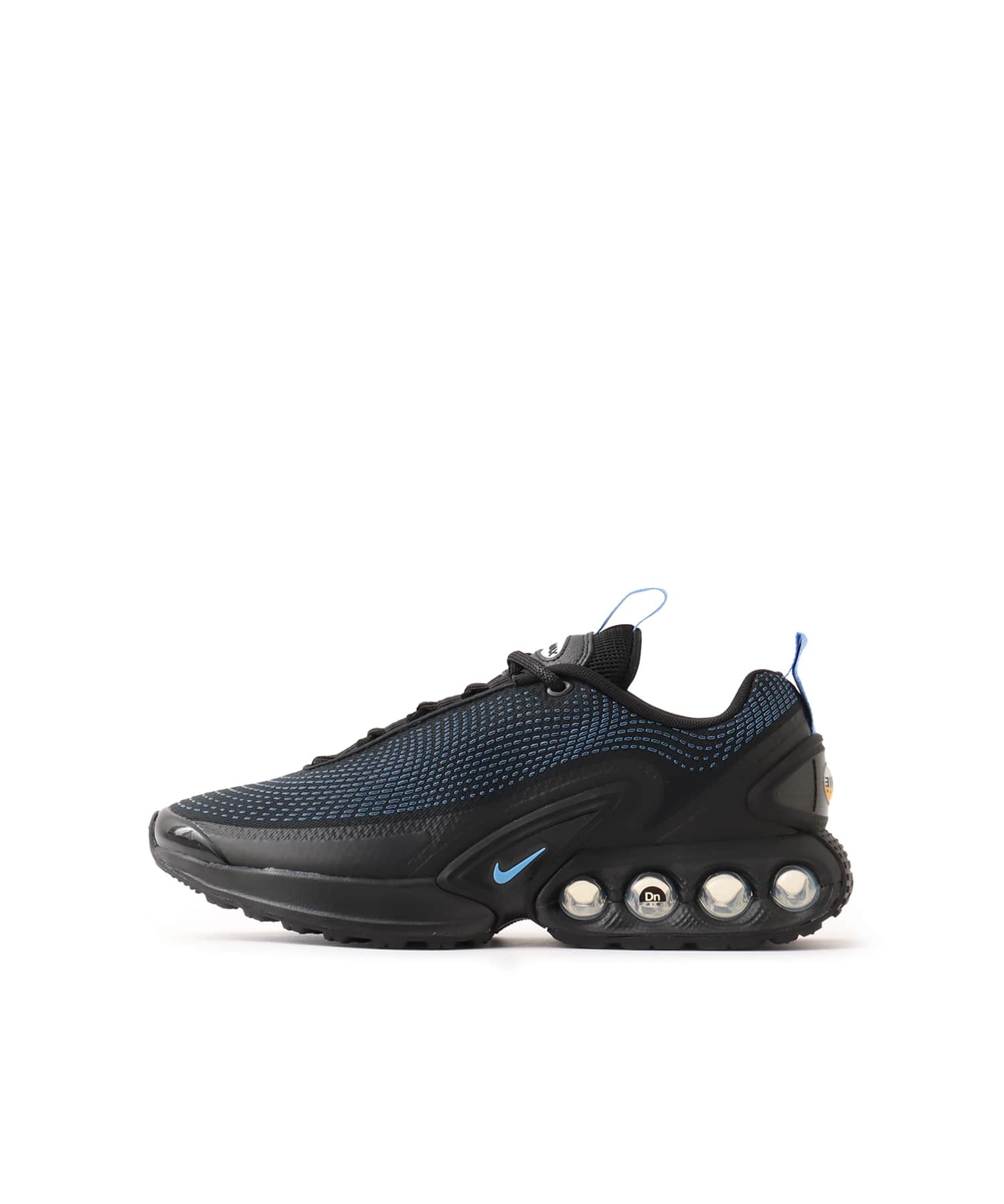 NIKE AIR MAX DN BLACK/UNIVERSITY BLUE-WOLF GREY-BLACK（ナイキ エア