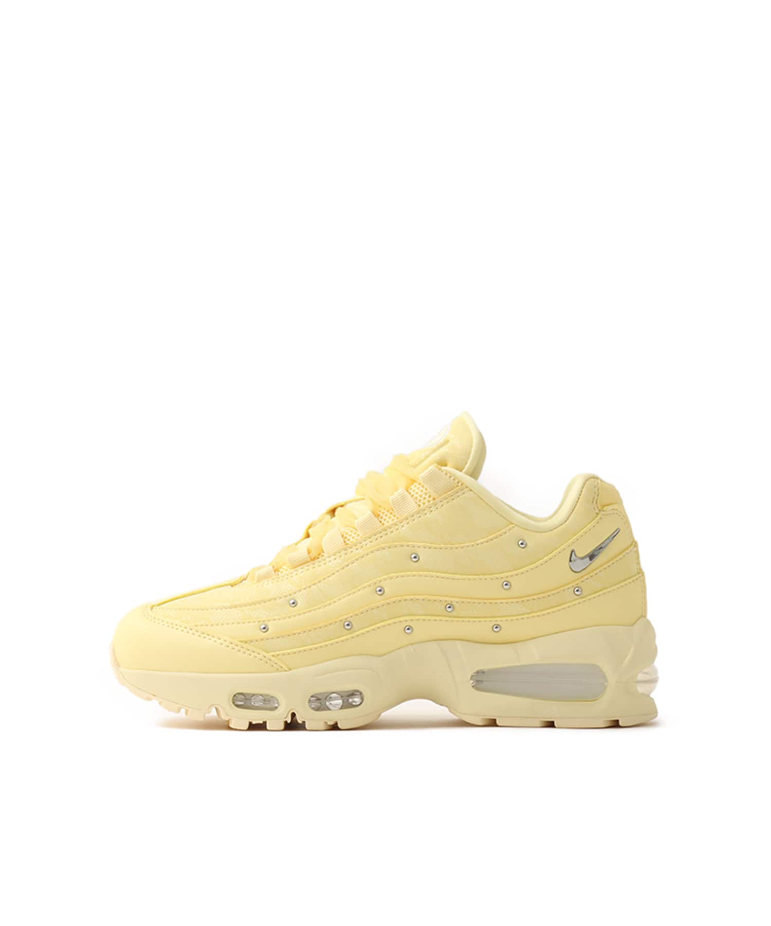NIKE W AIR MAX 95 BIG BUBBLE SOFT YELLOW/METALLIC SILVER-ALABASTER