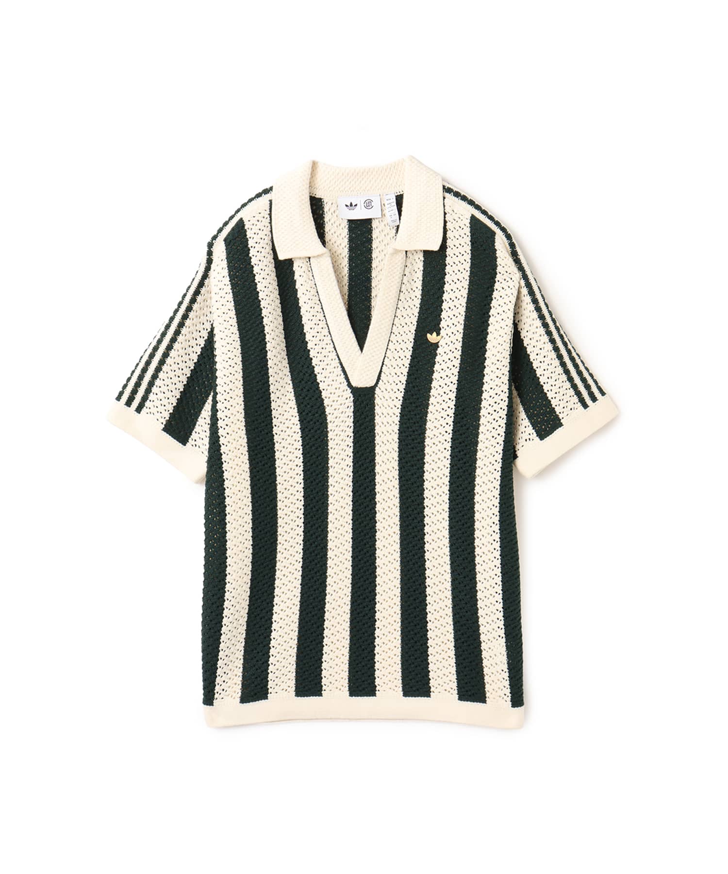 adidas CLOT PIQUE POLO BY EDISON CHEN グリーンナイト/クリーム
