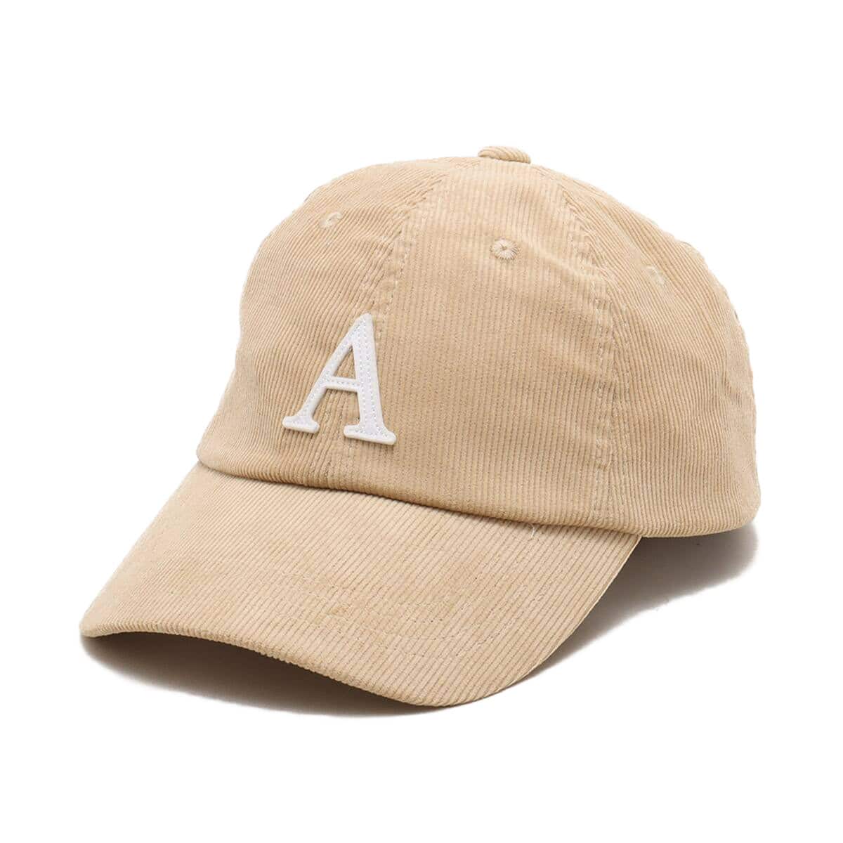 atmos A Logo Corduroy Cap BEIGE （アトモス エー ロゴ コーデュロイ