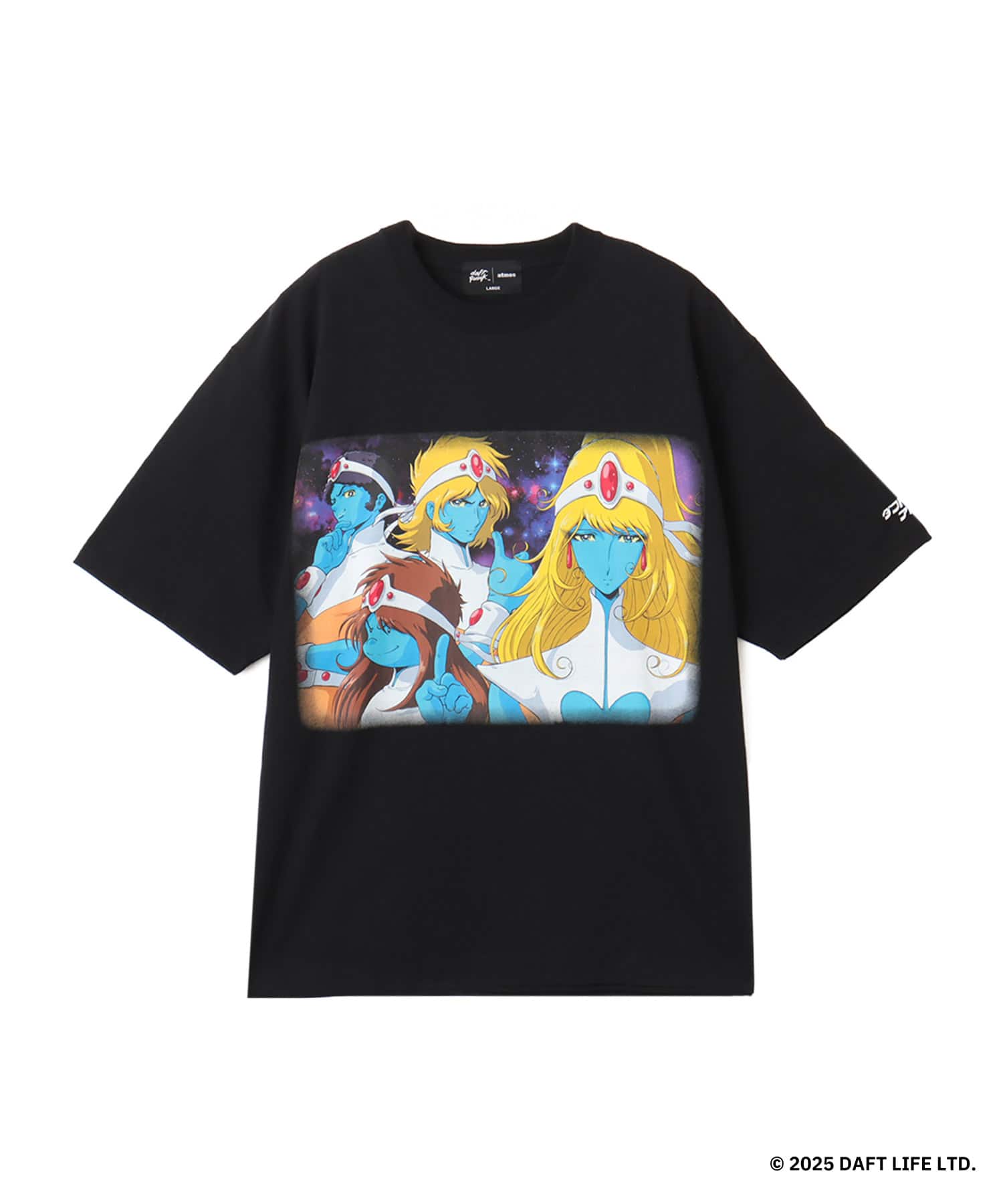 atmos x Daft Punk DISCOVERY T-shirt 2 BLACK（アトモス ダフトパンク
