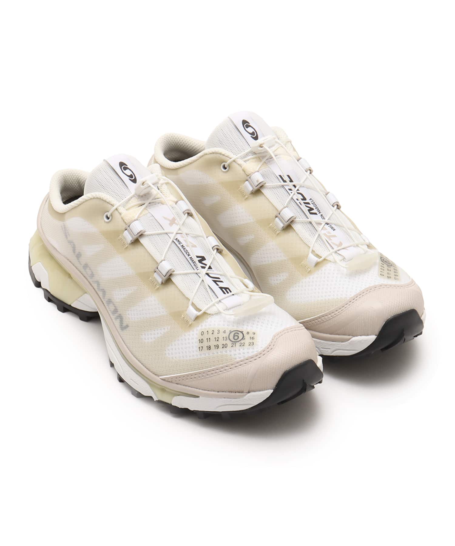 MM6 x SALOMON XT-4 ミュール White/Green Haz/Silver（エムエム