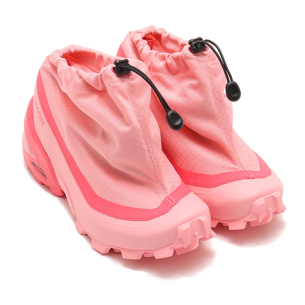 MM6 x SALOMON CROSS LOW SNEAKERS Flamingo Pink/Rouge Red/Black