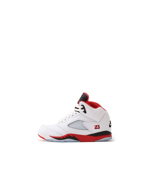 JORDAN BRAND AIR JORDAN 5 RETRO OG (GS) WHITE/FIRE RED-BLACK