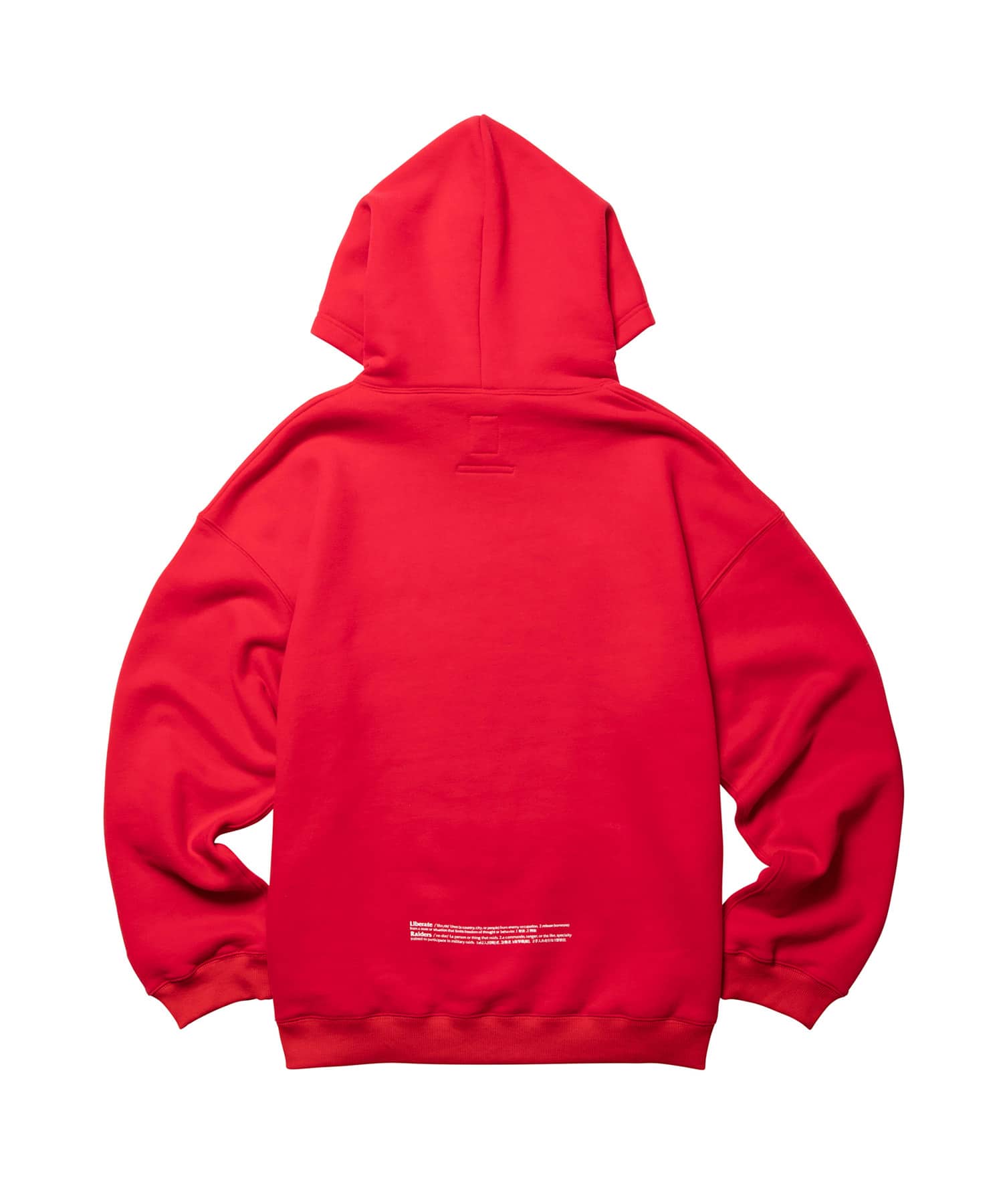 LIBERAIDERS LR EMBROIDERY HOODIE RED（リベレイダース エル アール